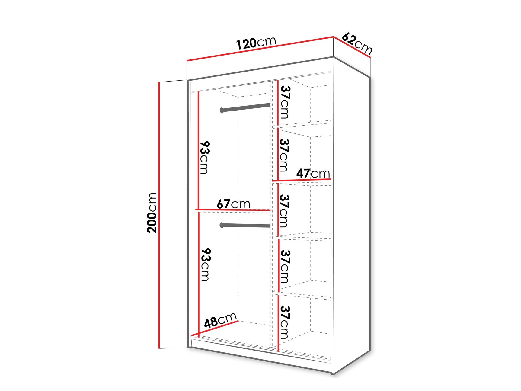 Garderobeskab Hartford 576