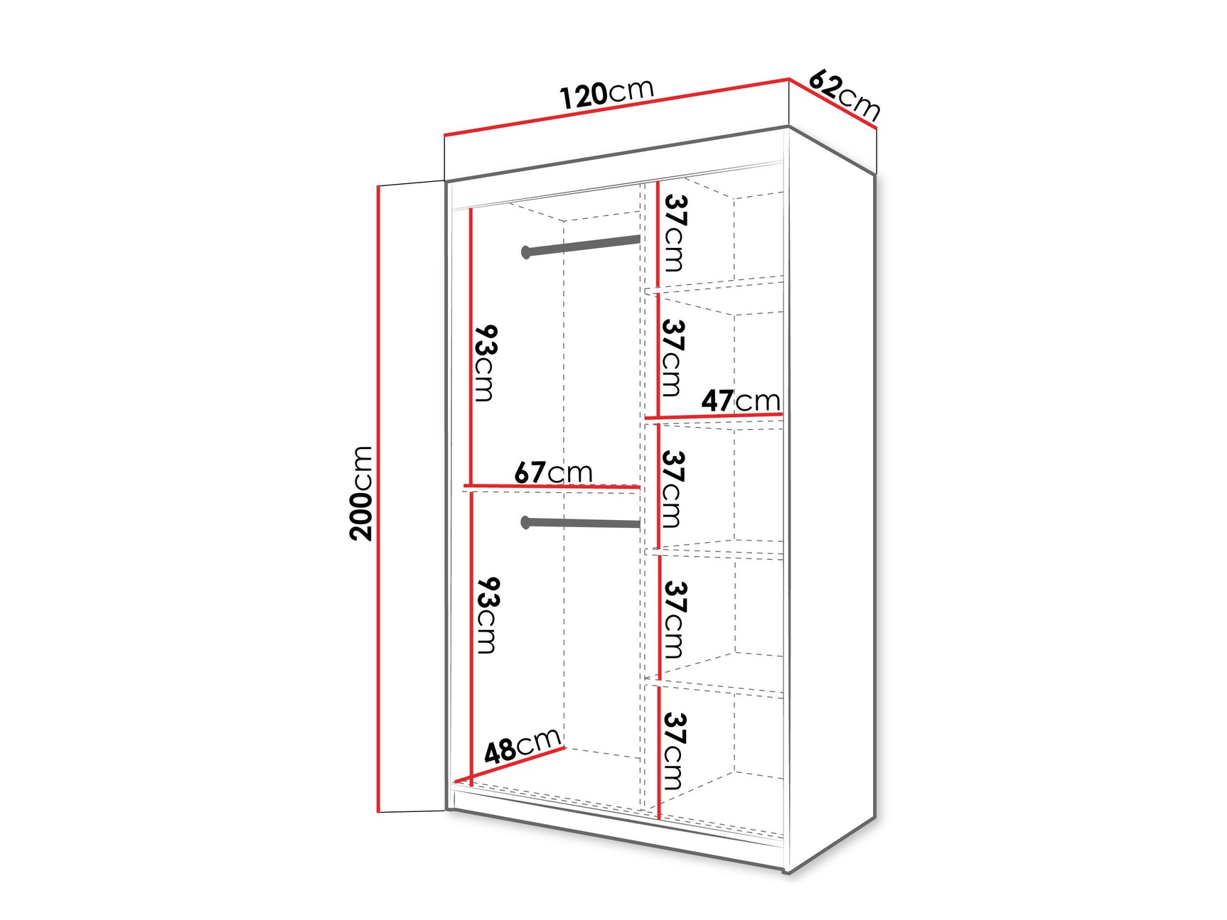 Garderobeskab Hartford 576
