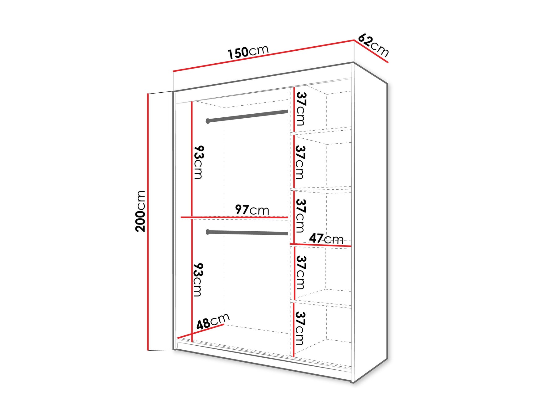 Garderobeskab Hartford 576