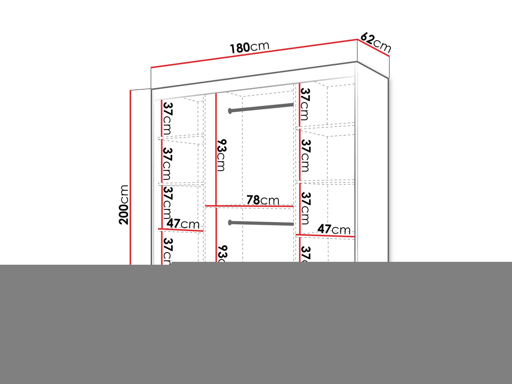 Garderobeskab Hartford 576