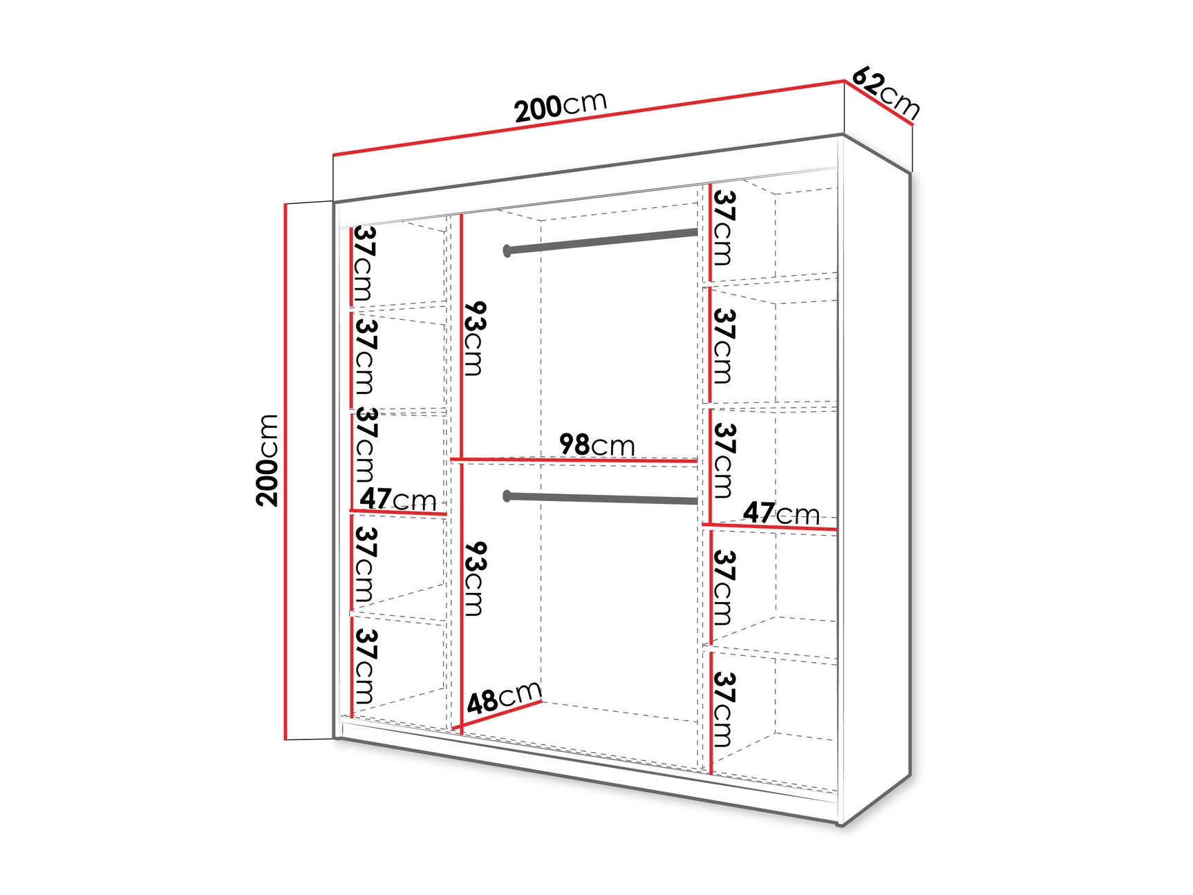 Garderobeskab Hartford 576