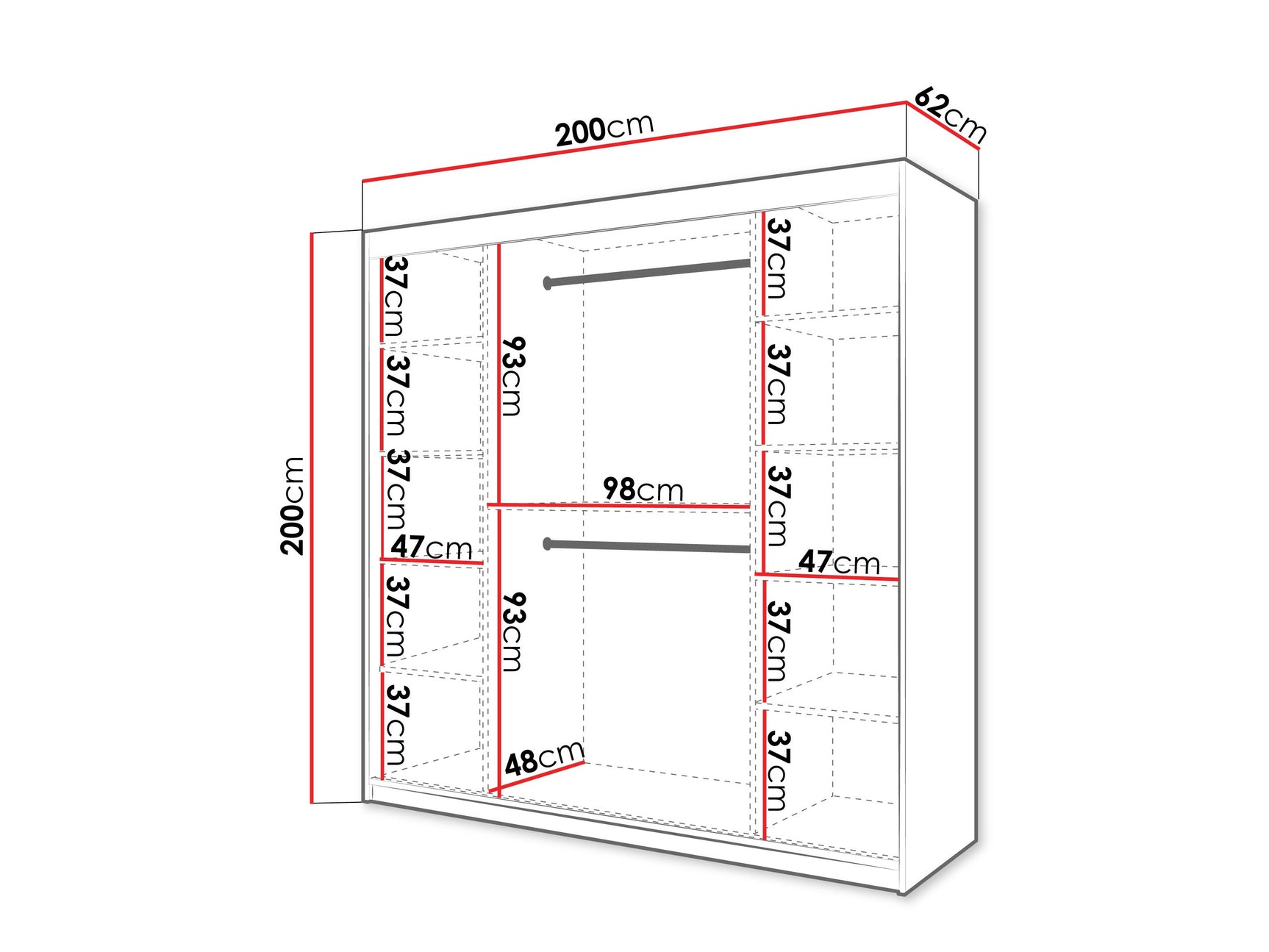 Garderobeskab Hartford 576
