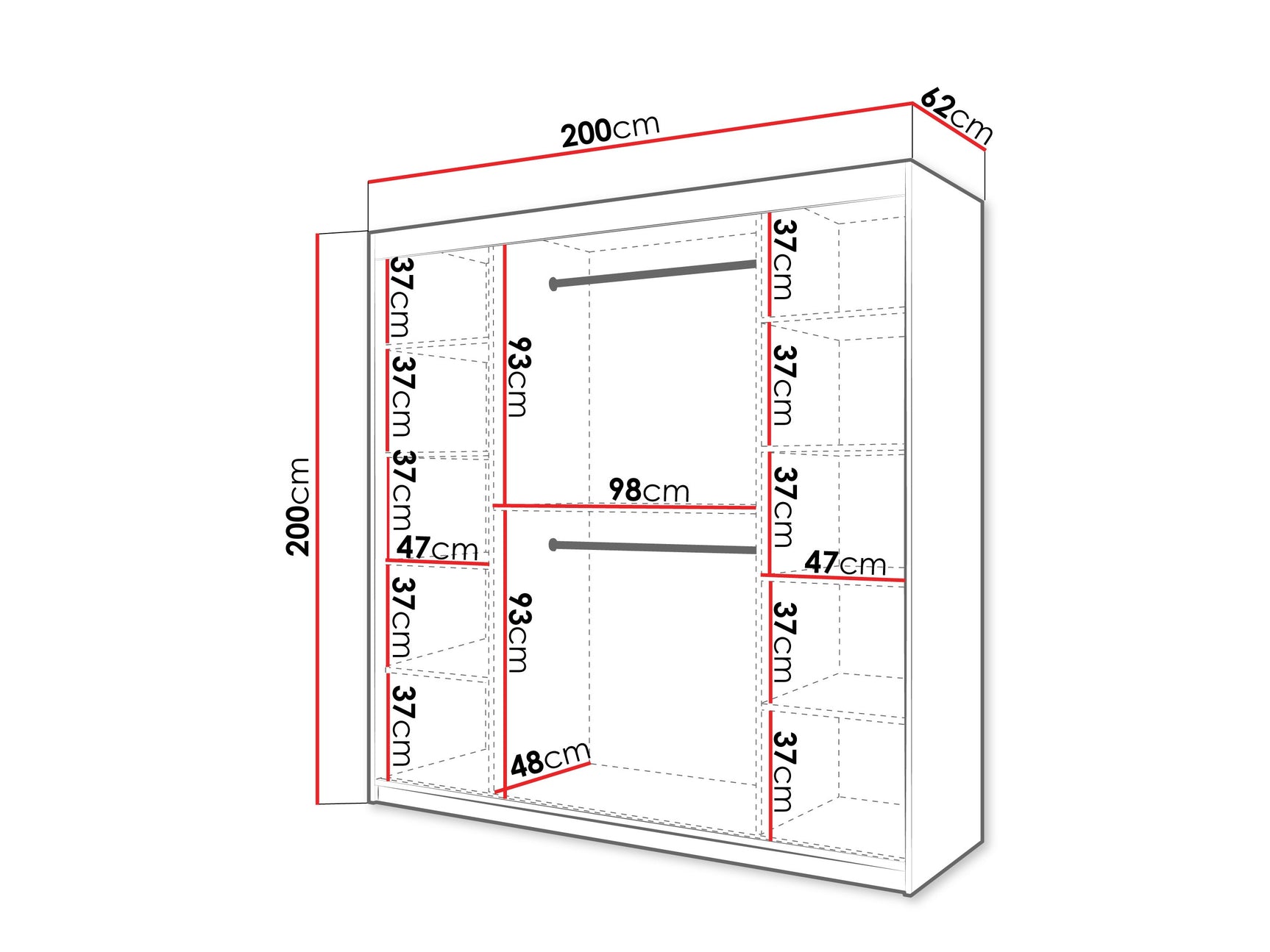 Garderobeskab Hartford 576