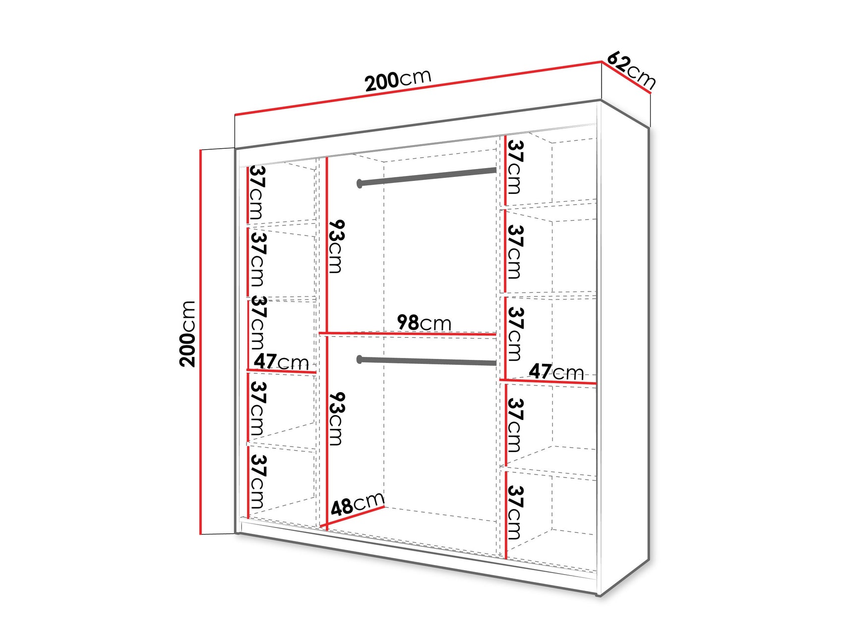 Garderobeskab Hartford 576