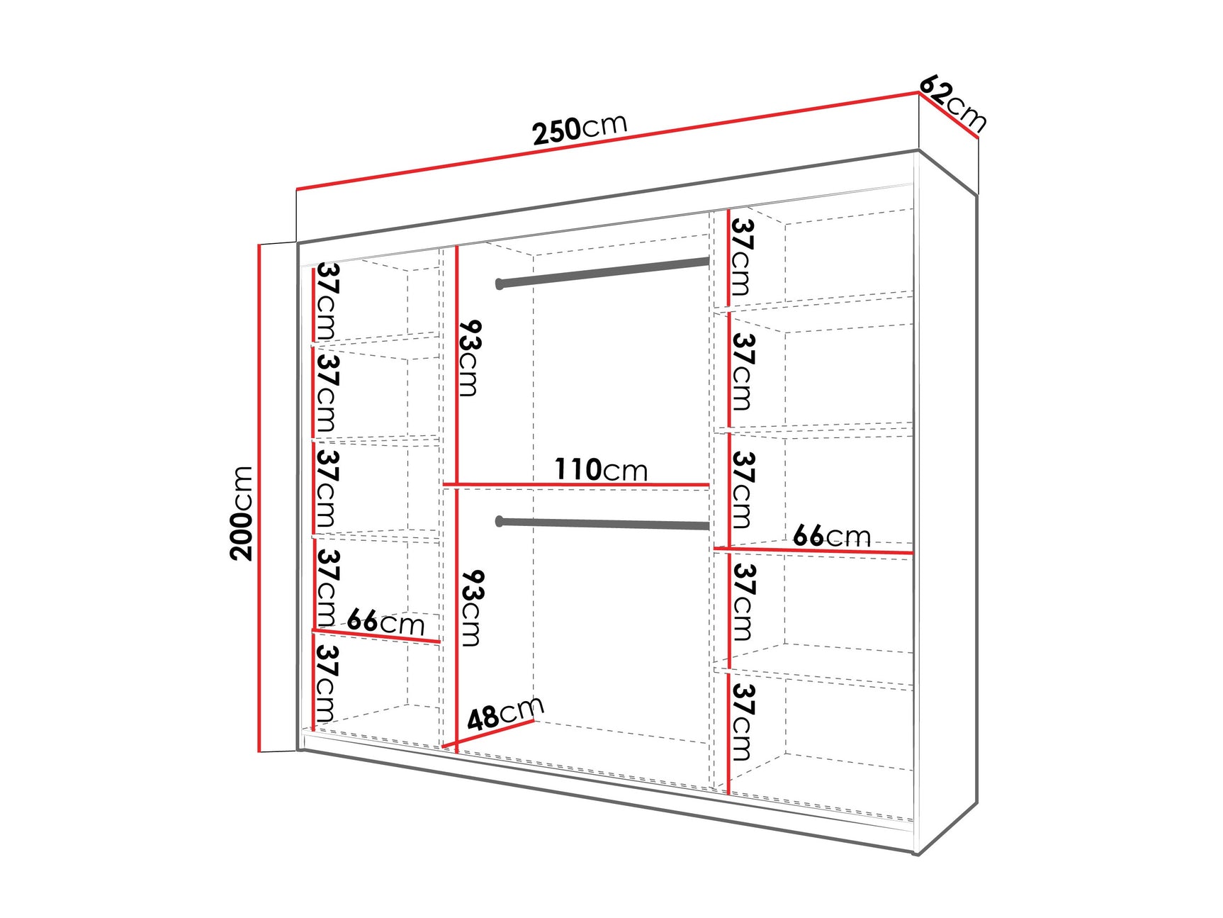 Garderobeskab Hartford 576