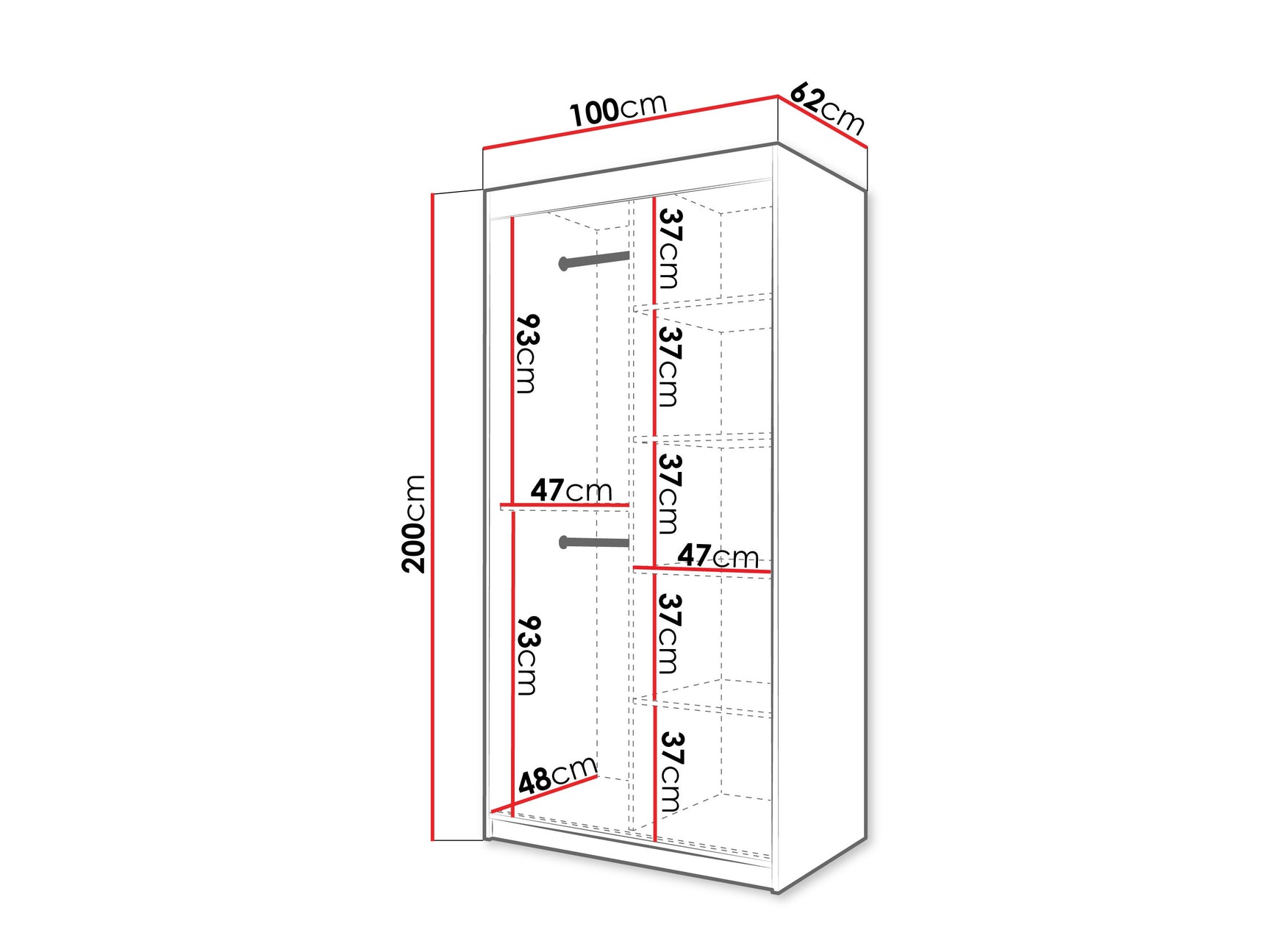 Garderobeskab Hartford 576