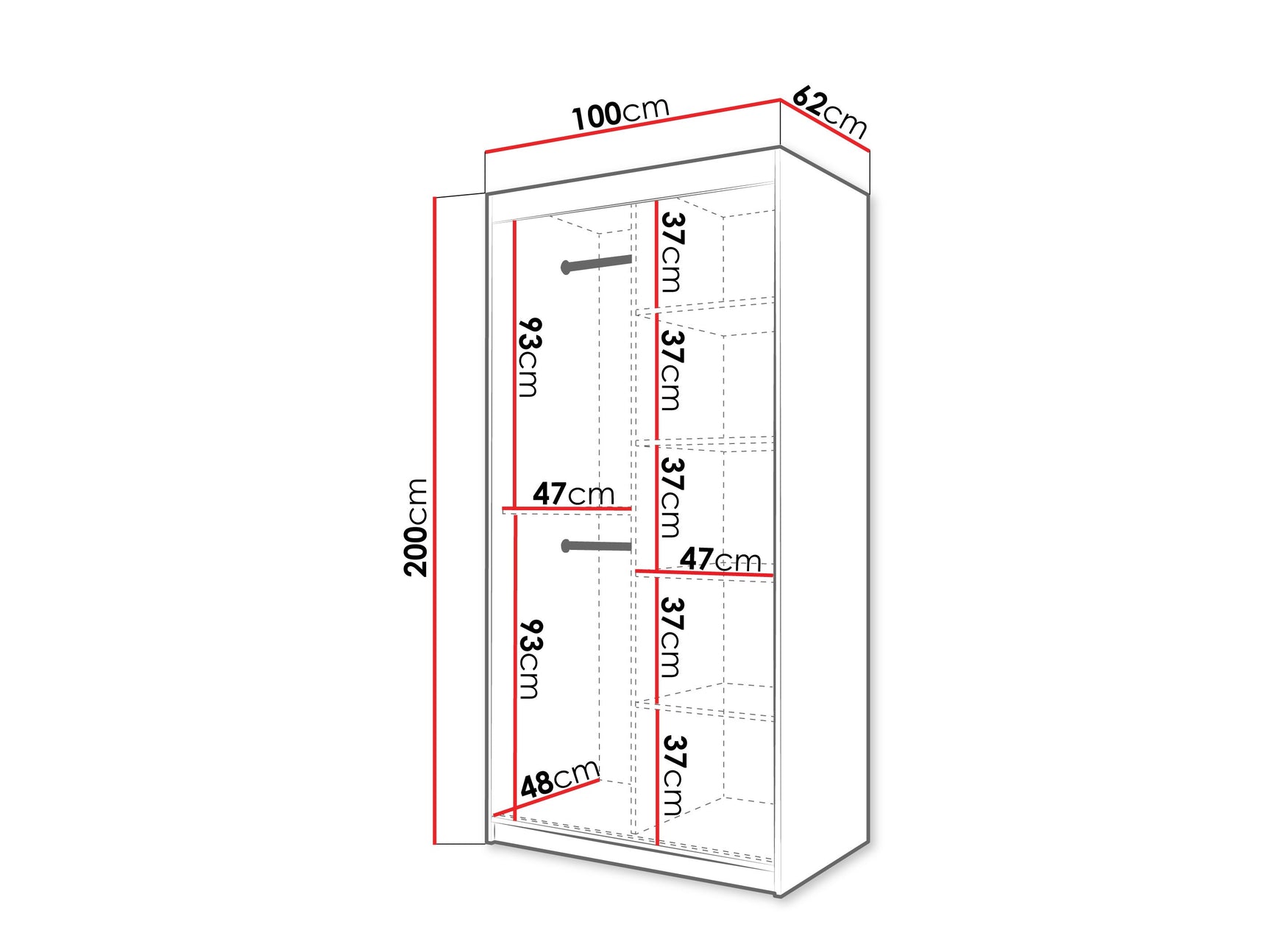 Garderobeskab Hartford 576