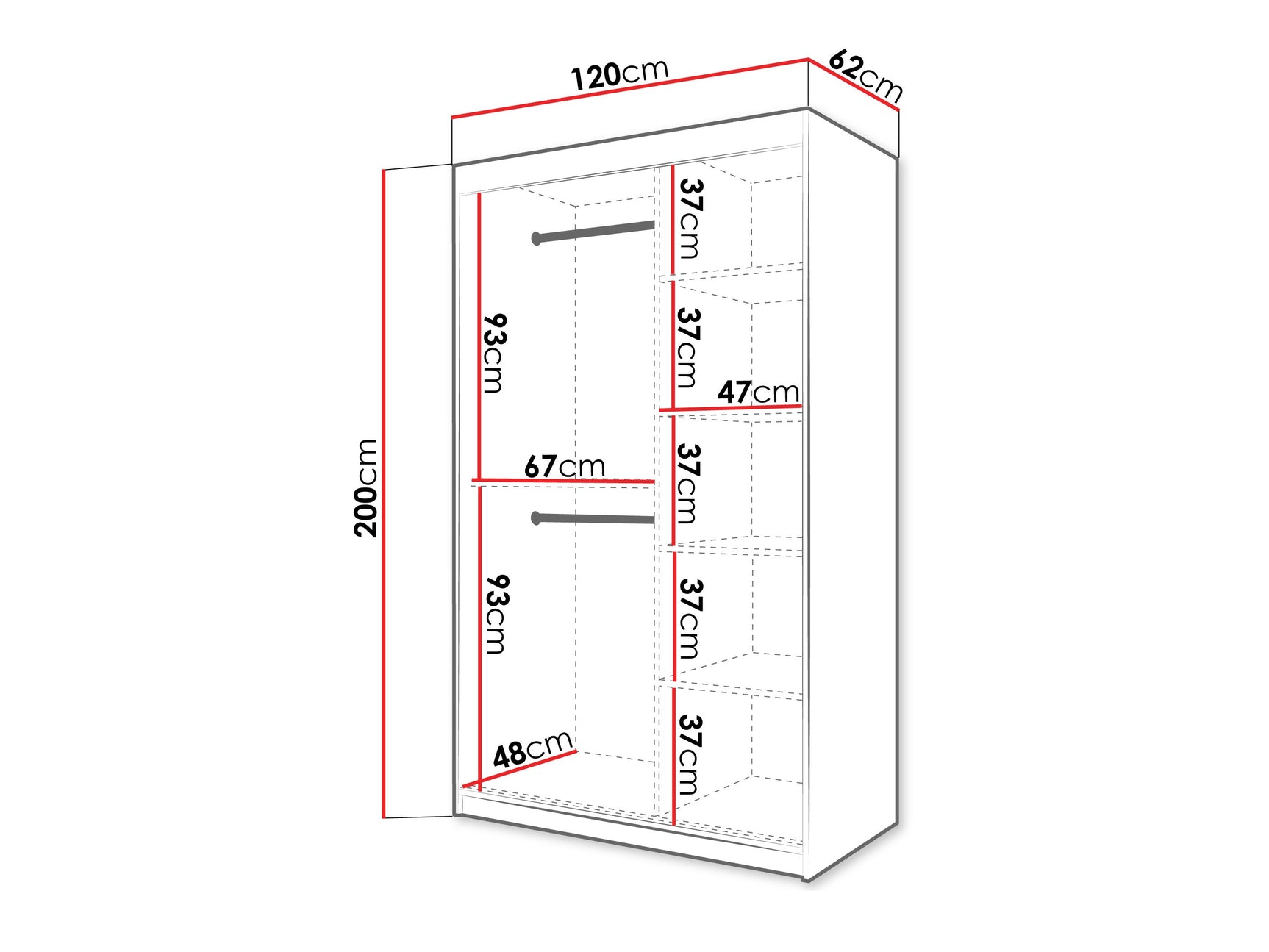Garderobeskab Hartford 575