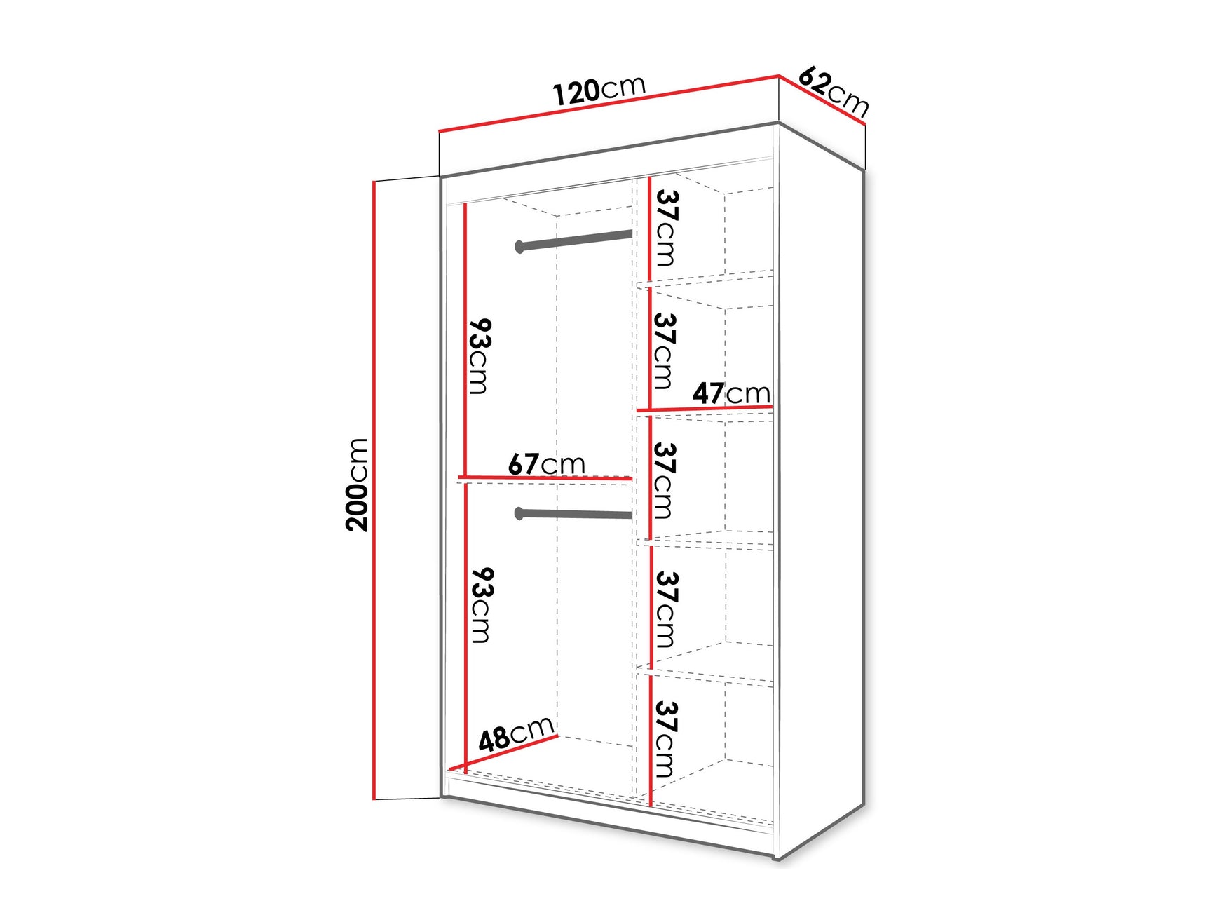 Garderobeskab Hartford 575