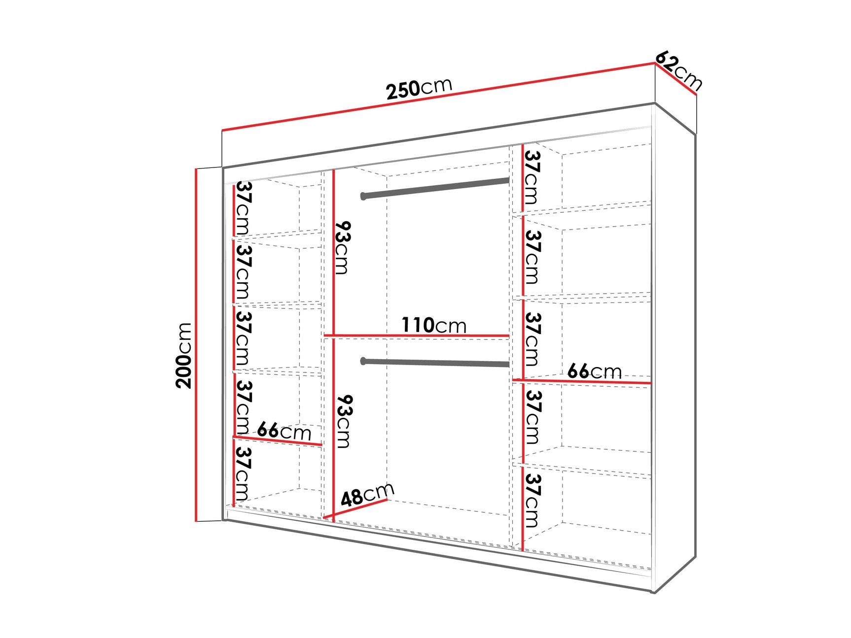 Garderobeskab Hartford 575