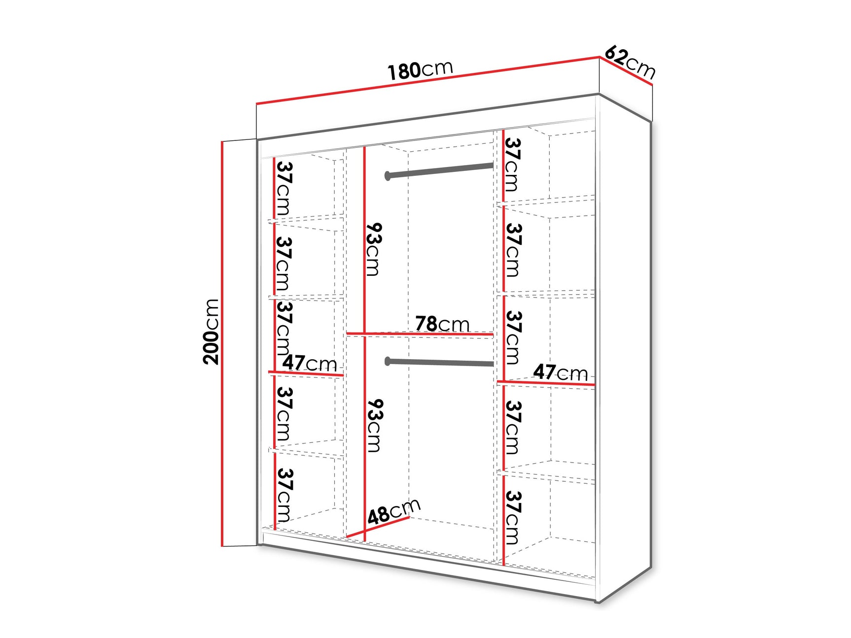 Garderobeskab Hartford 575