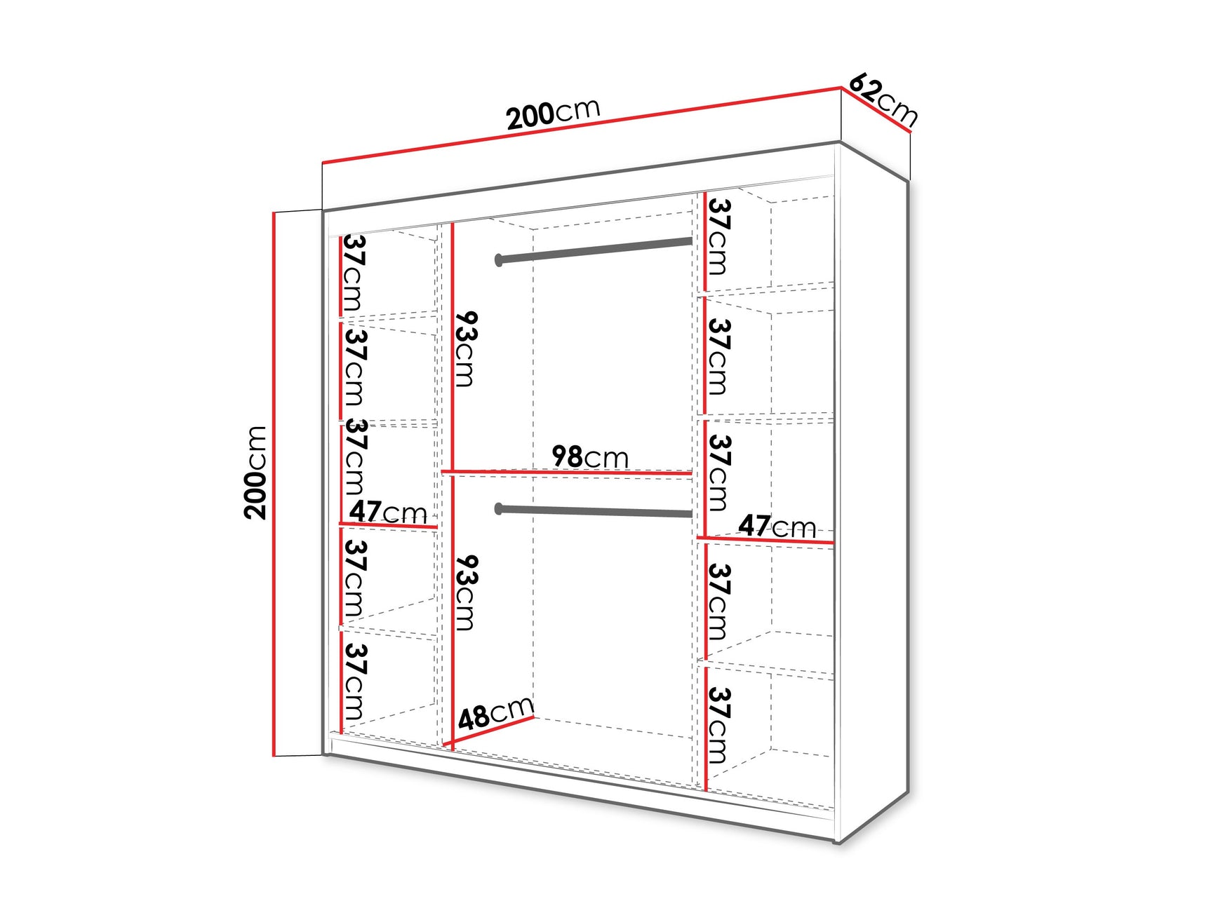 Garderobeskab Hartford 575