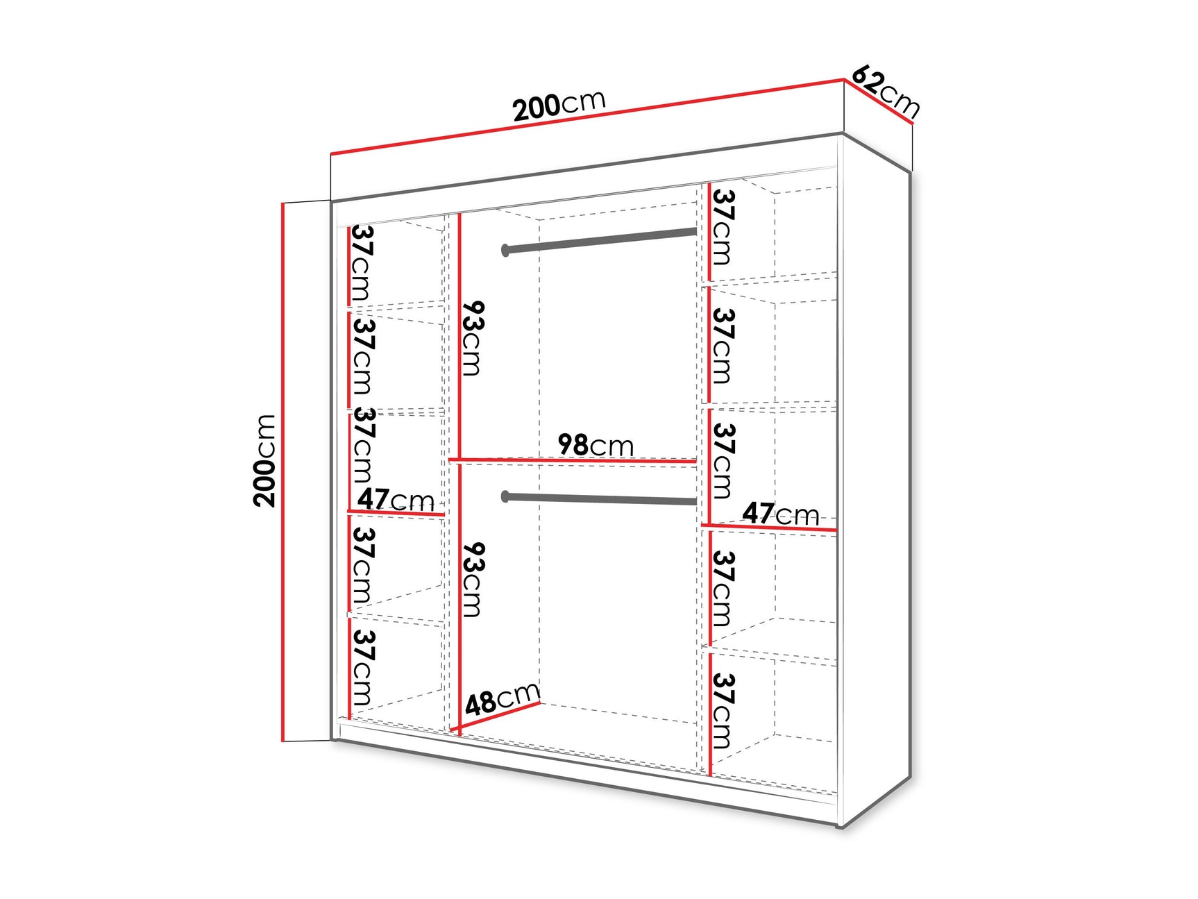 Garderobeskab Hartford 575