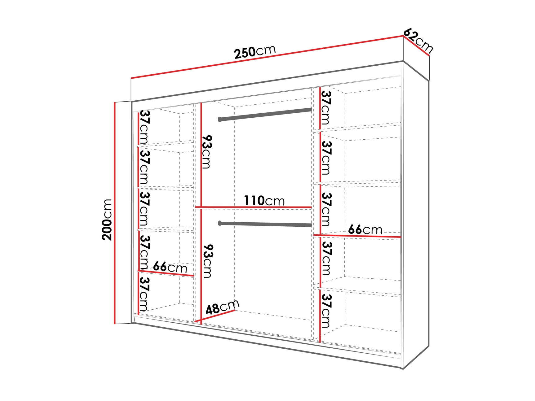 Garderobeskab Hartford 575