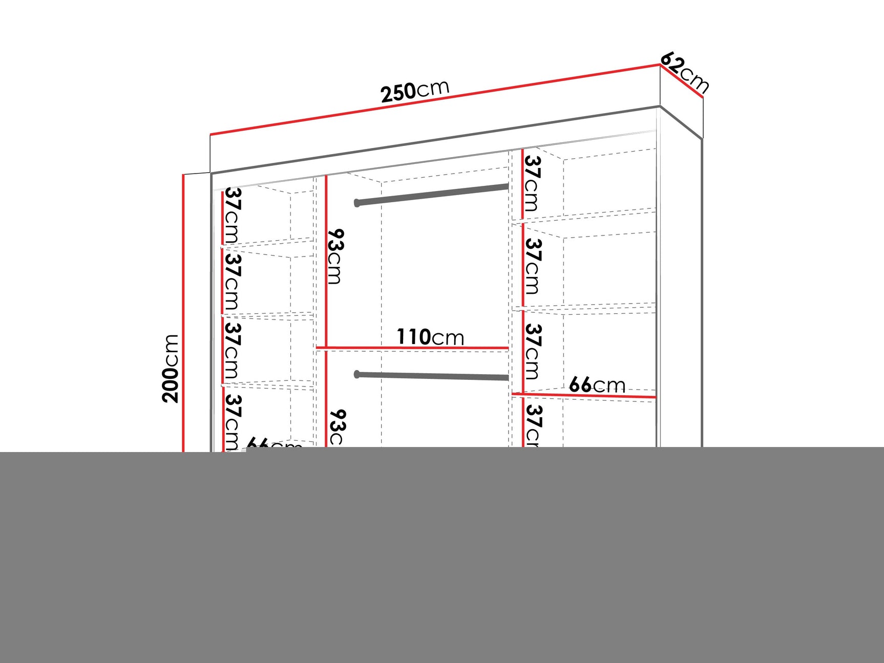 Garderobeskab Hartford 575