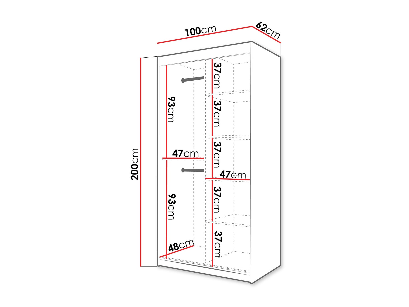 Garderobeskab Hartford 577