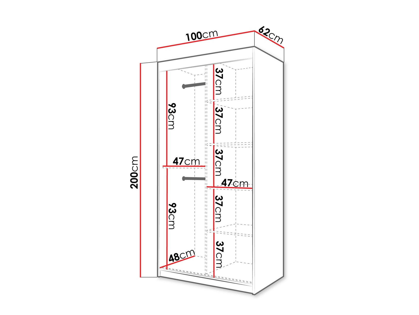 Garderobeskab Hartford 577