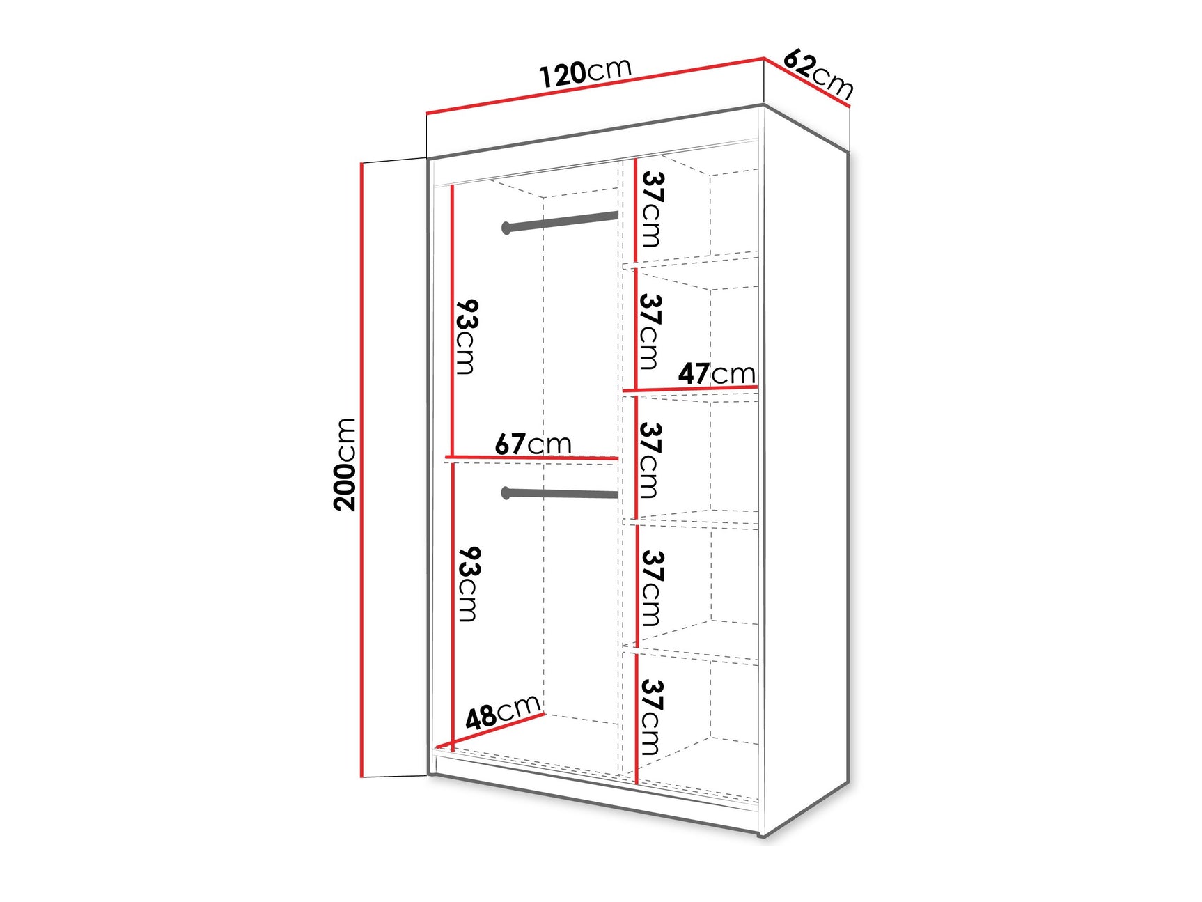 Garderobeskab Hartford 577