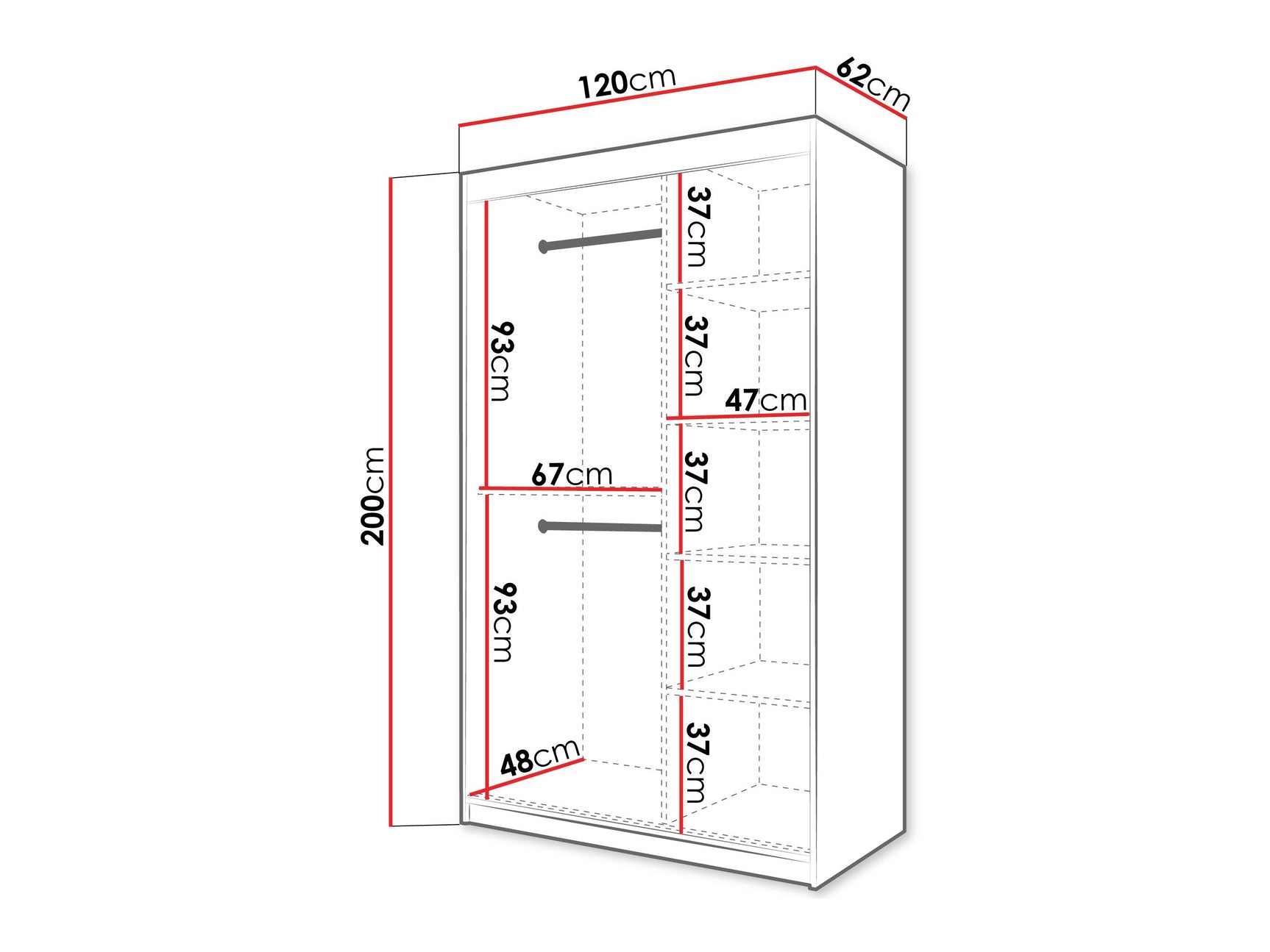 Garderobeskab Hartford 577