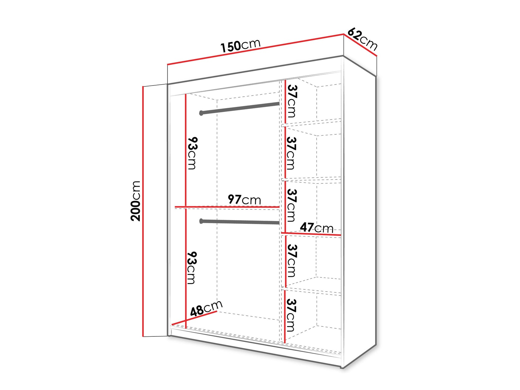 Garderobeskab Hartford 577