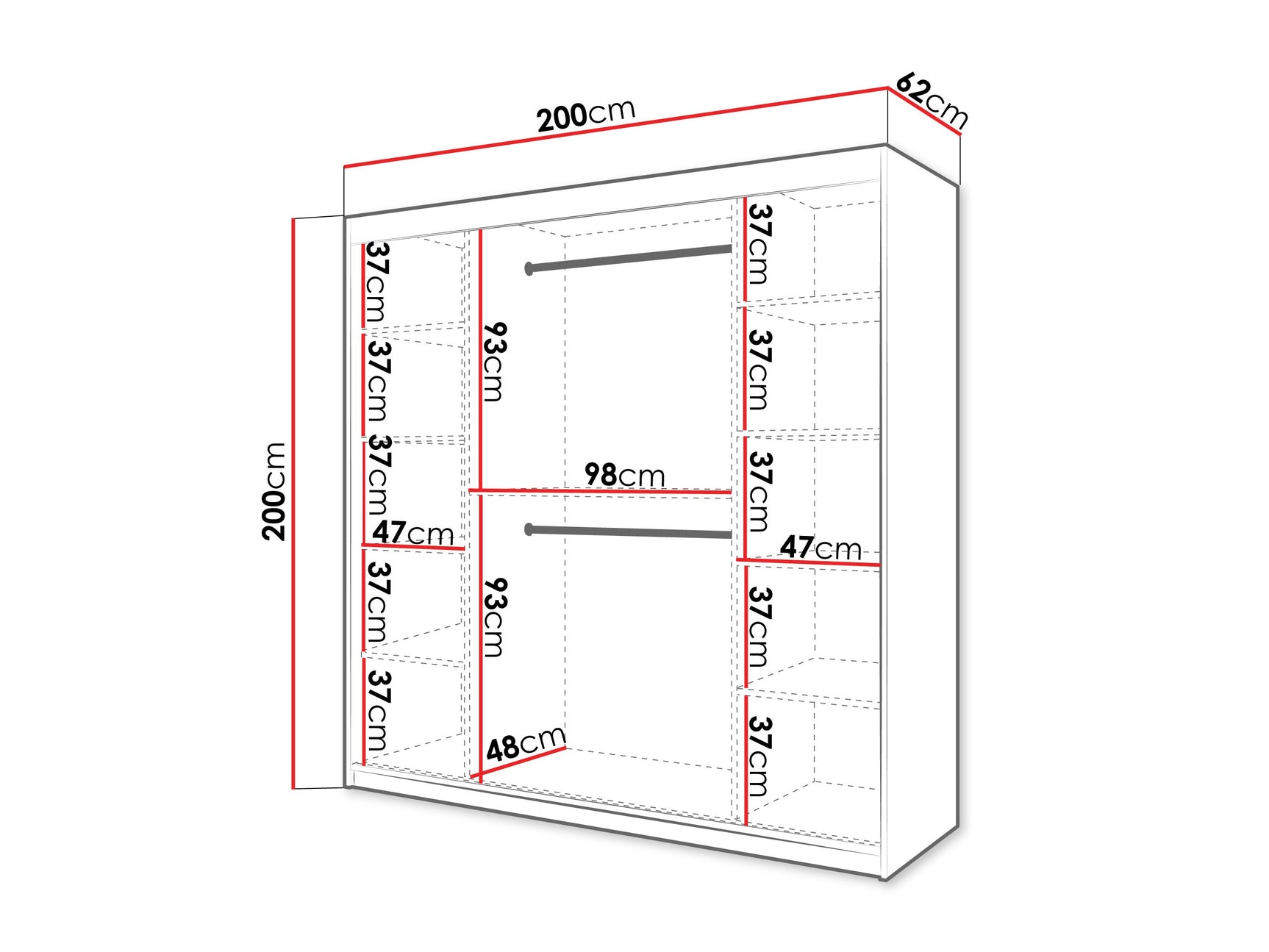 Garderobeskab Hartford 577