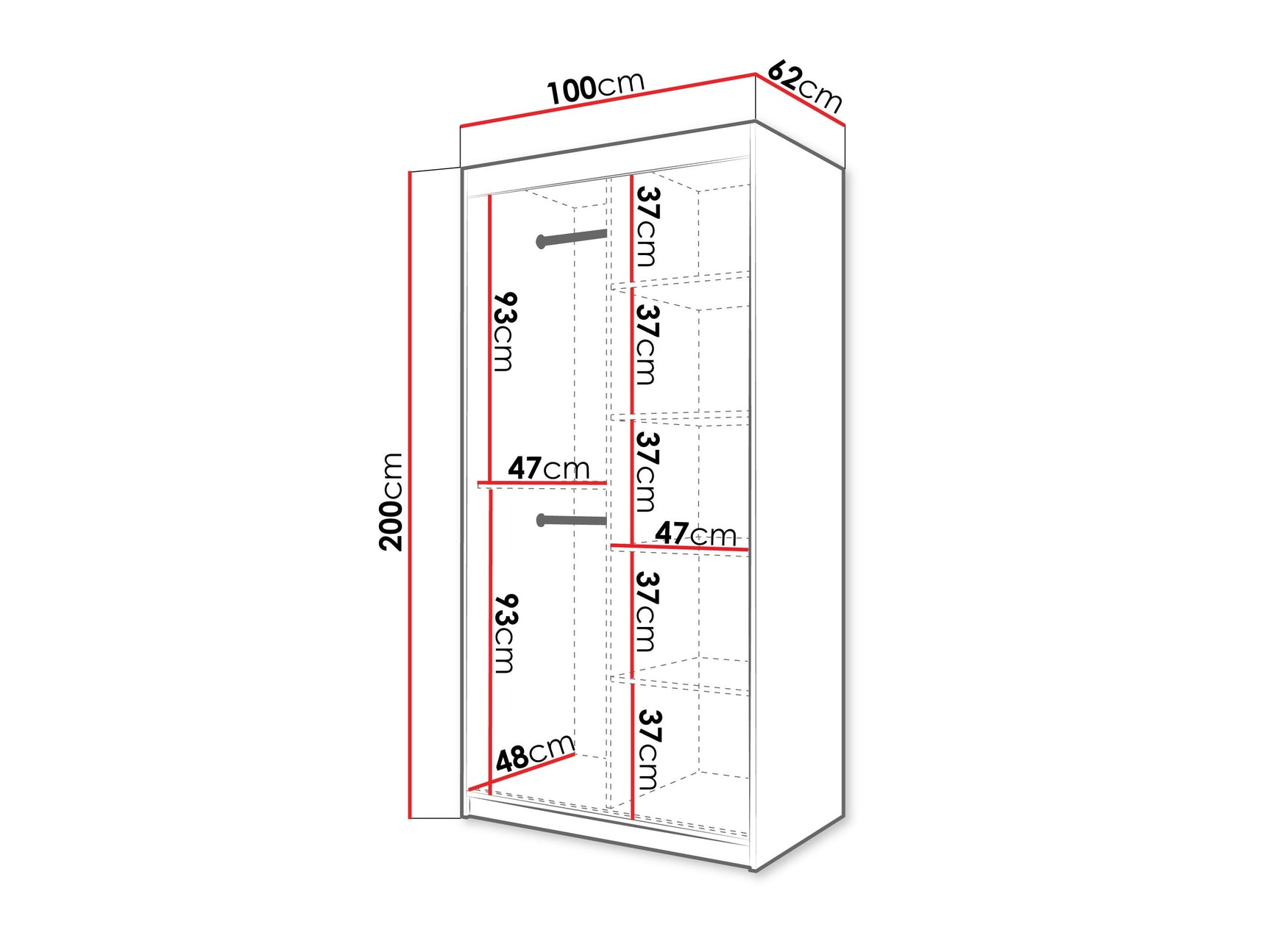 Garderobeskab Hartford 577