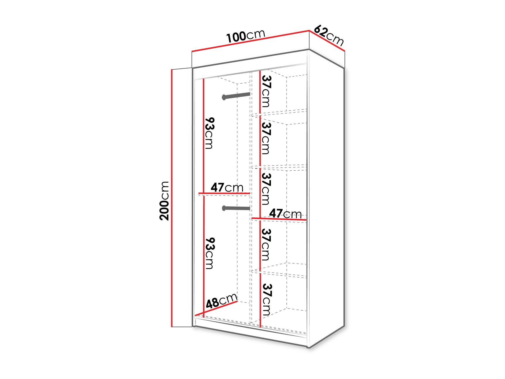 Garderobeskab Hartford 577