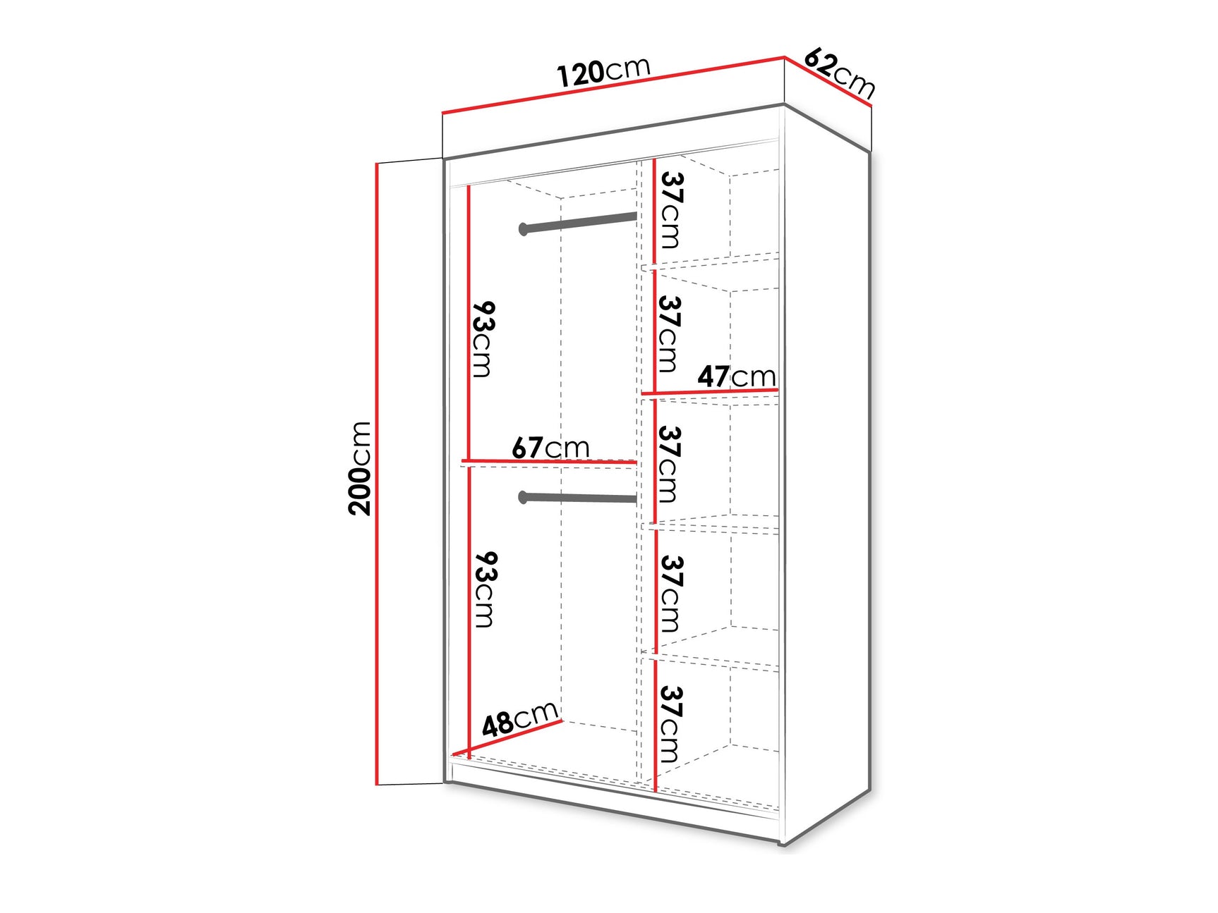Garderobeskab Hartford 577