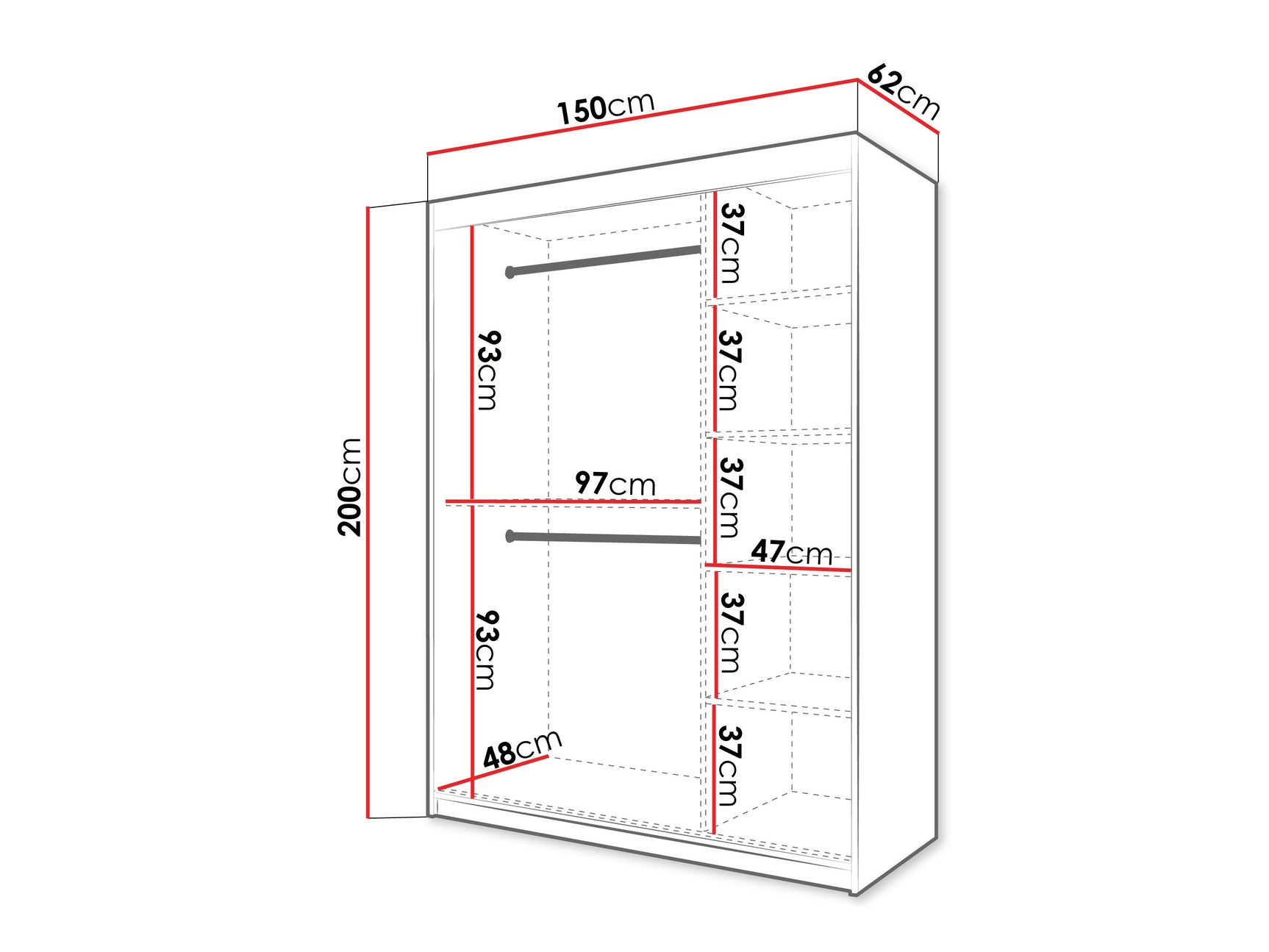Garderobeskab Hartford 577