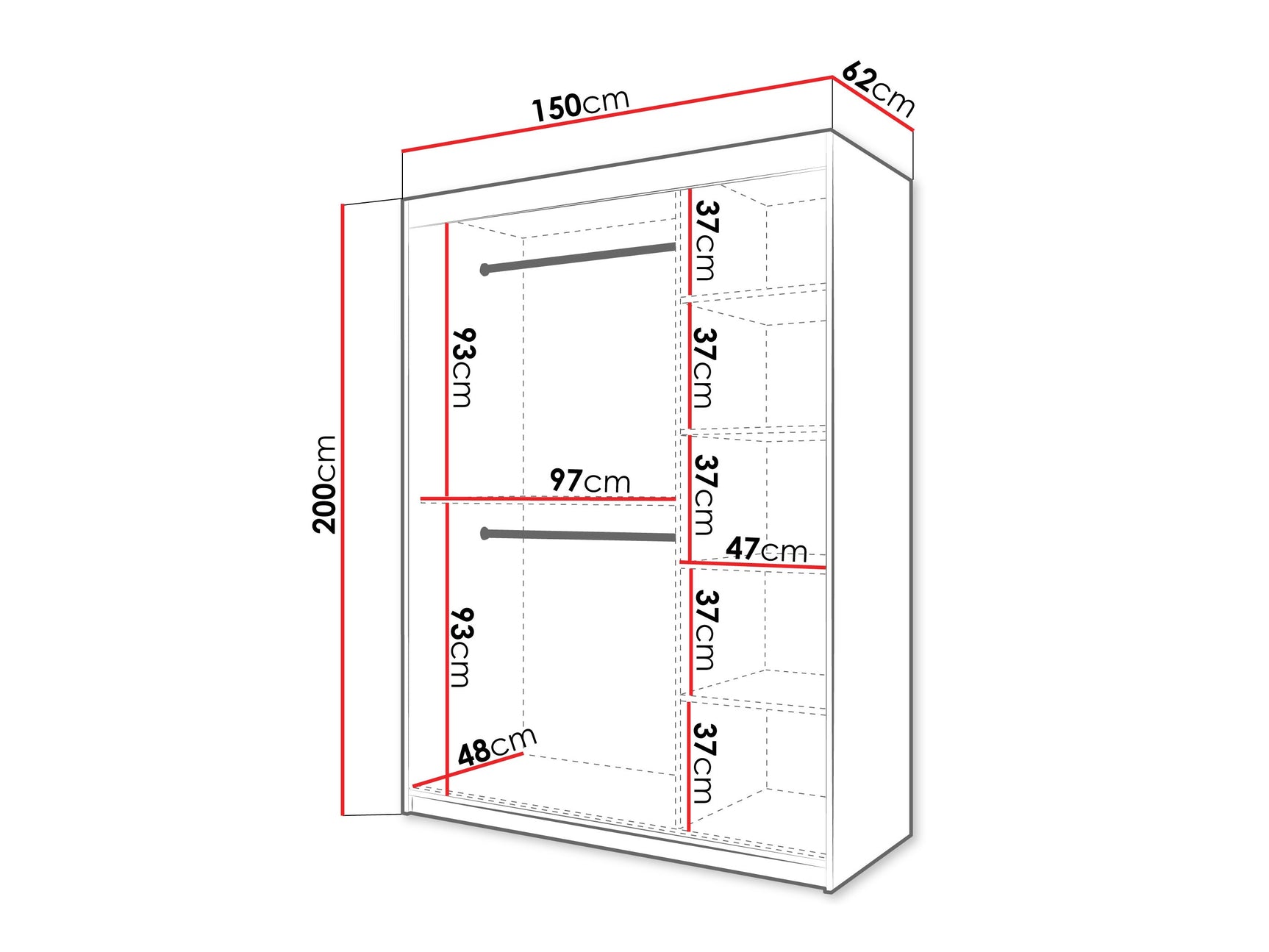 Garderobeskab Hartford 577
