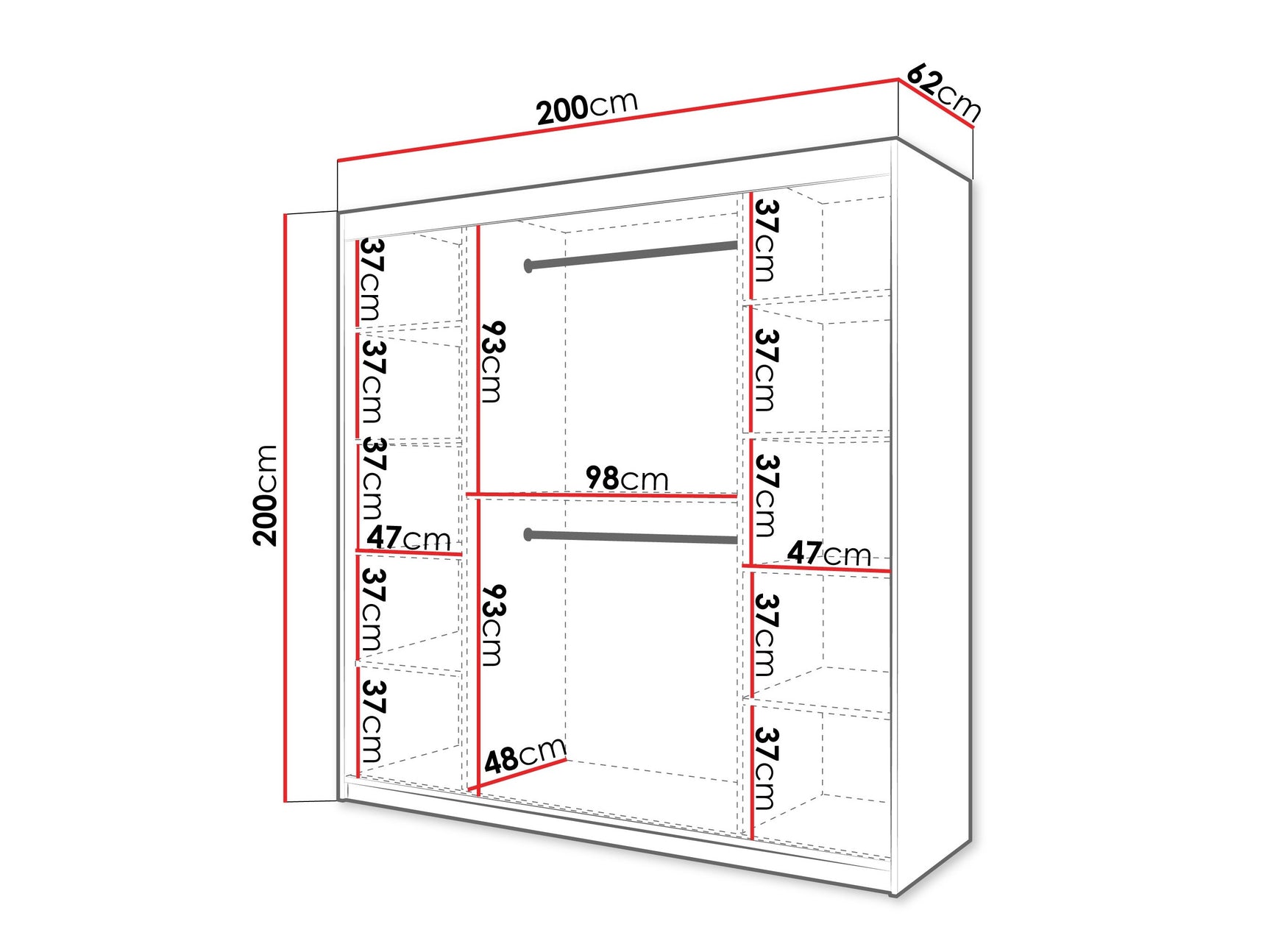 Garderobeskab Hartford 577