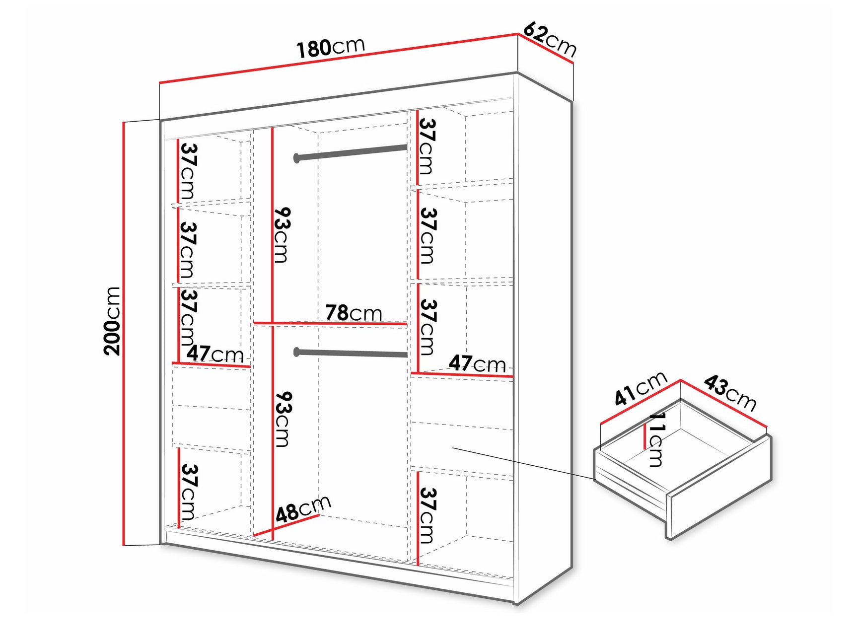 Garderobeskab Hartford 577