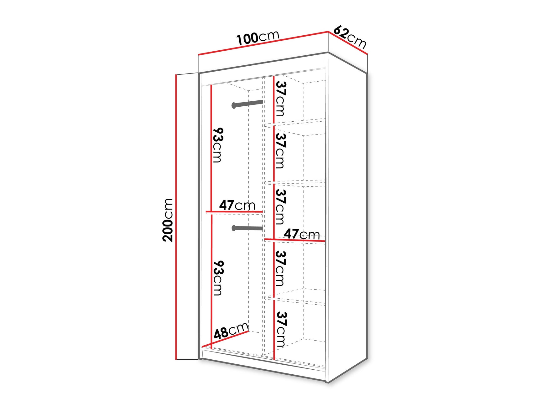 Garderobeskab Hartford 578