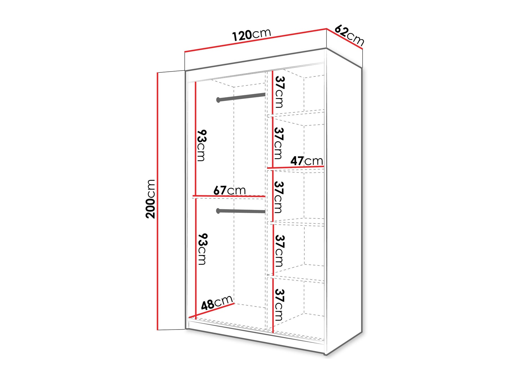 Garderobeskab Hartford 578