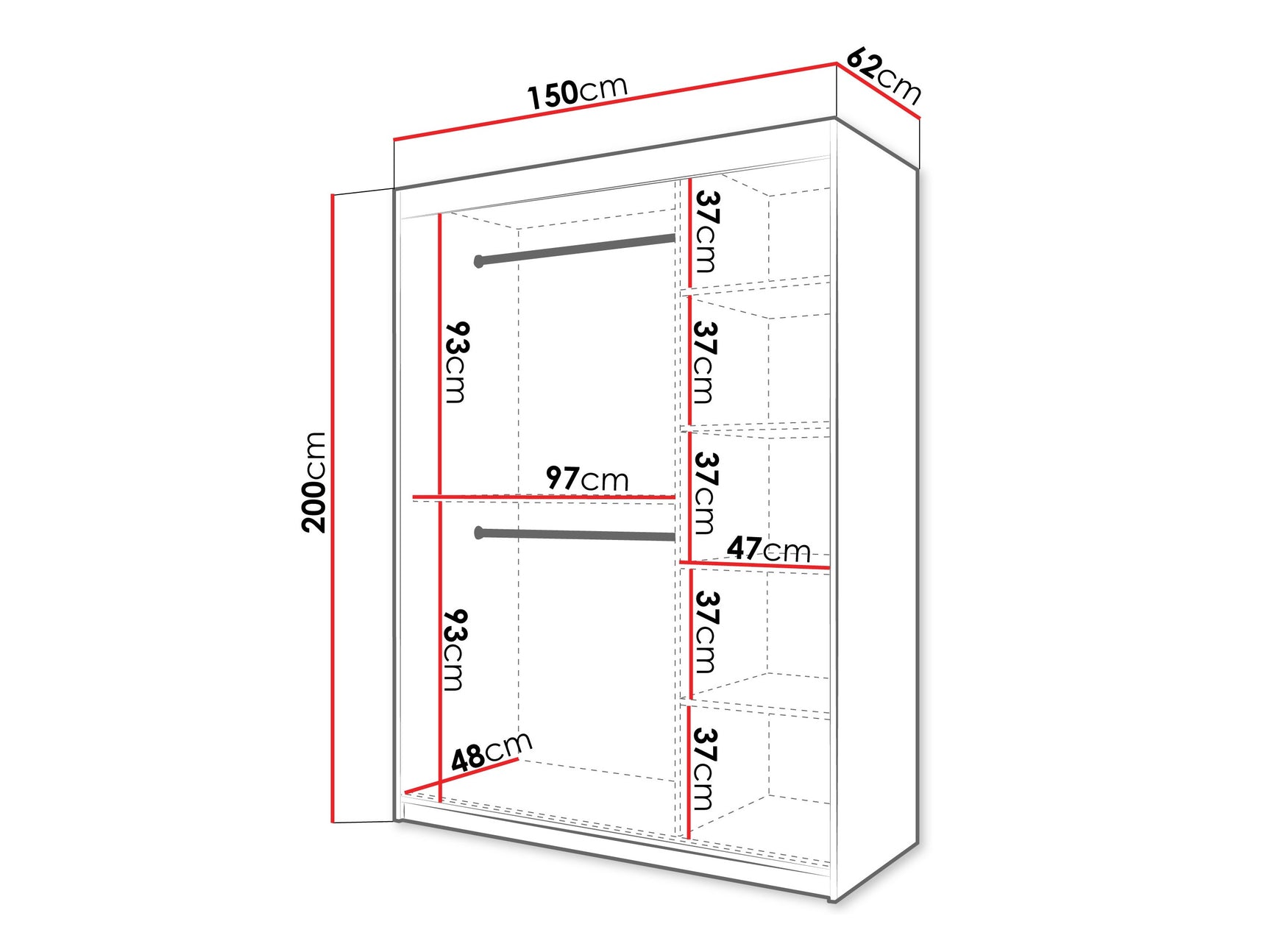 Garderobeskab Hartford 578