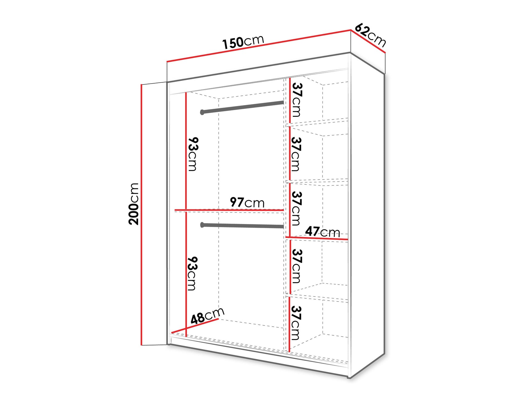 Garderobeskab Hartford 578