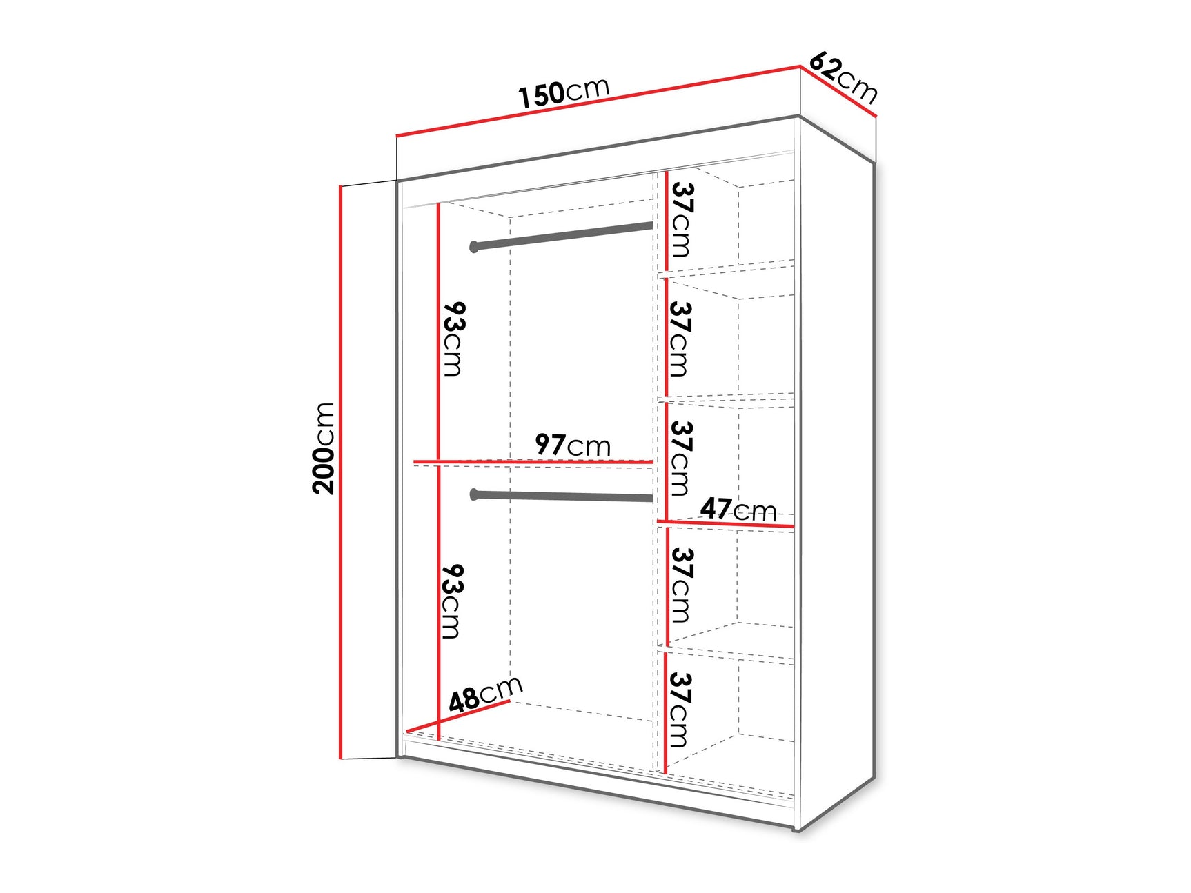 Garderobeskab Hartford 578