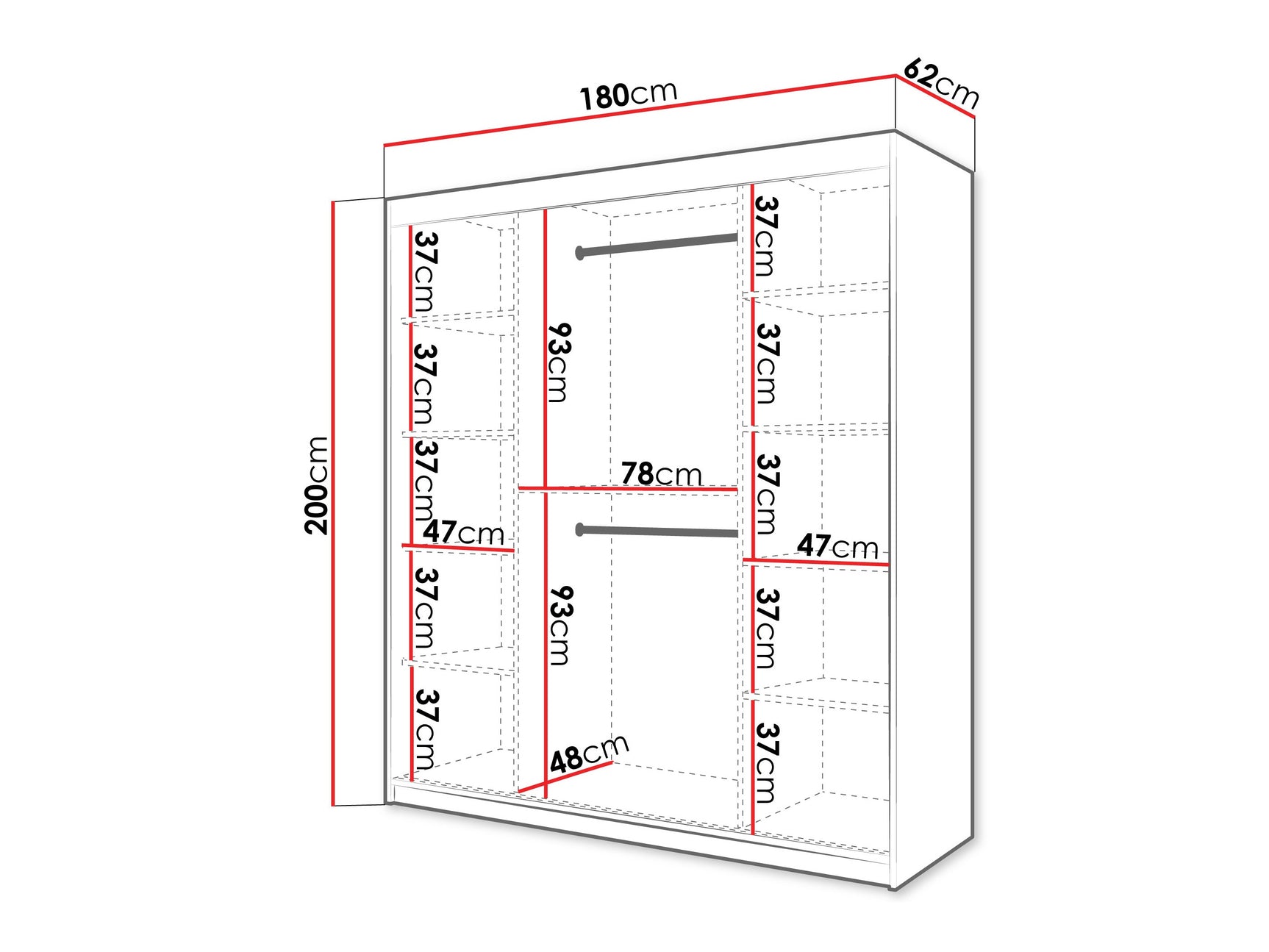 Garderobeskab Hartford 578