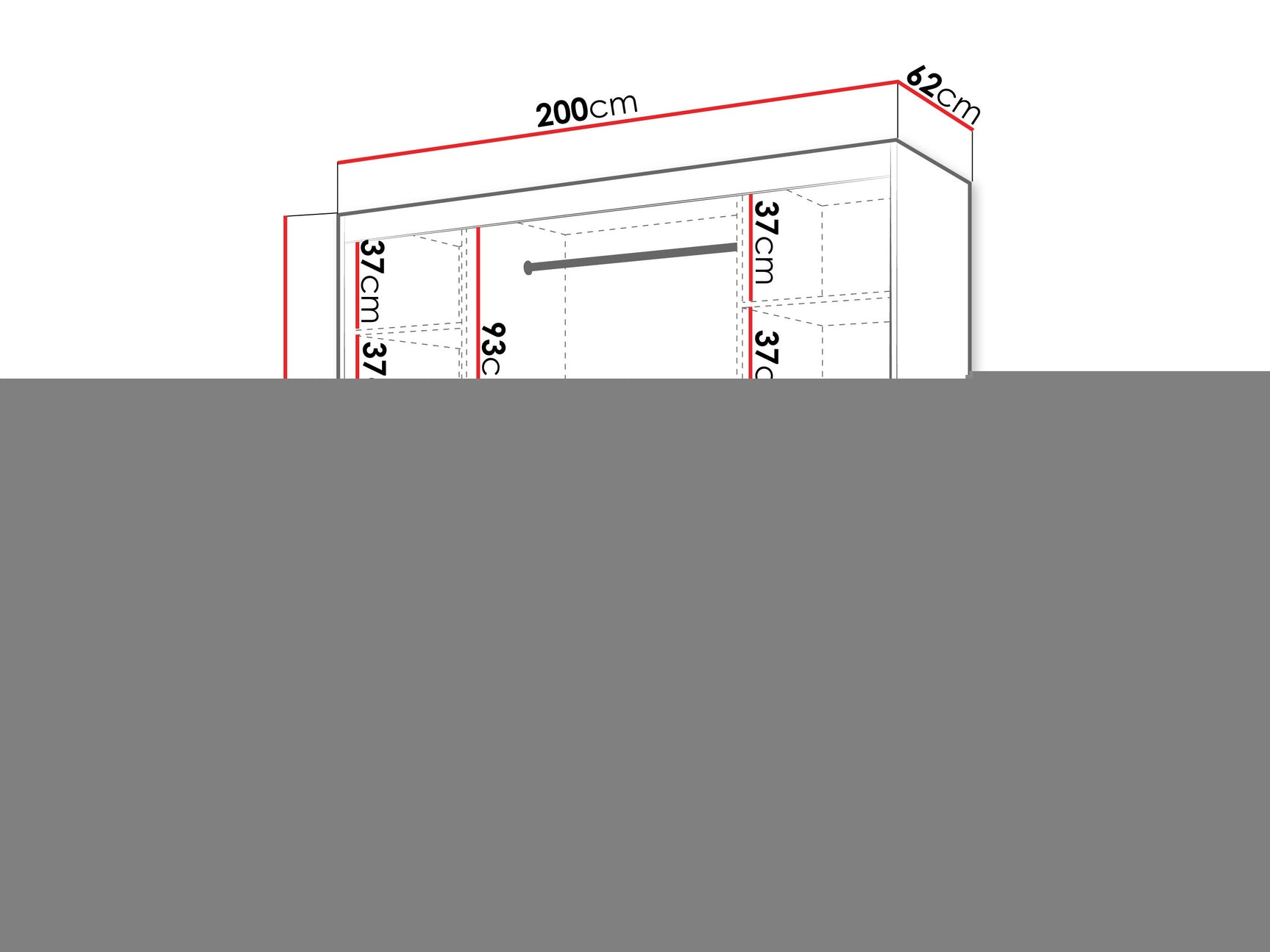 Garderobeskab Hartford 578