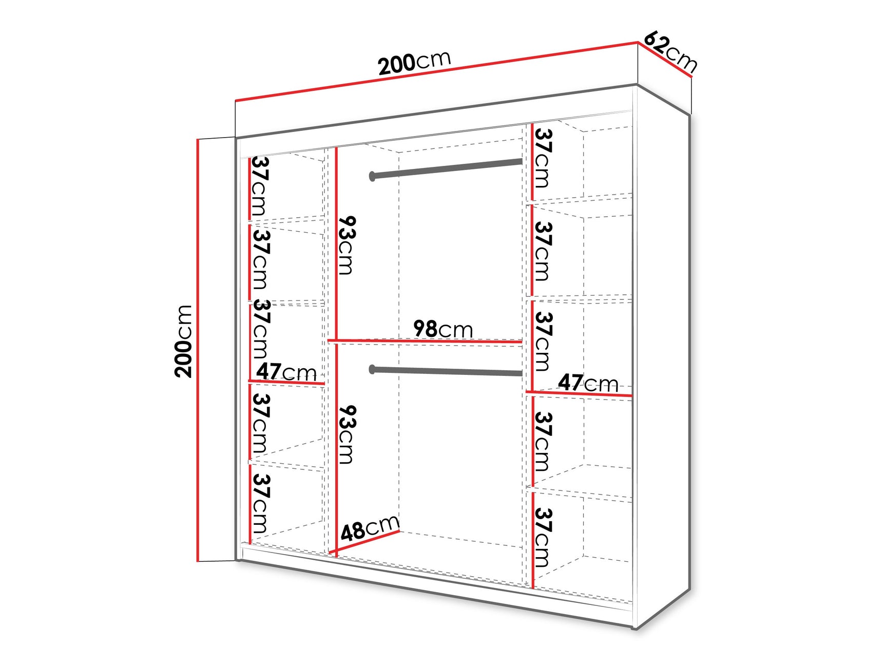 Garderobeskab Hartford 578