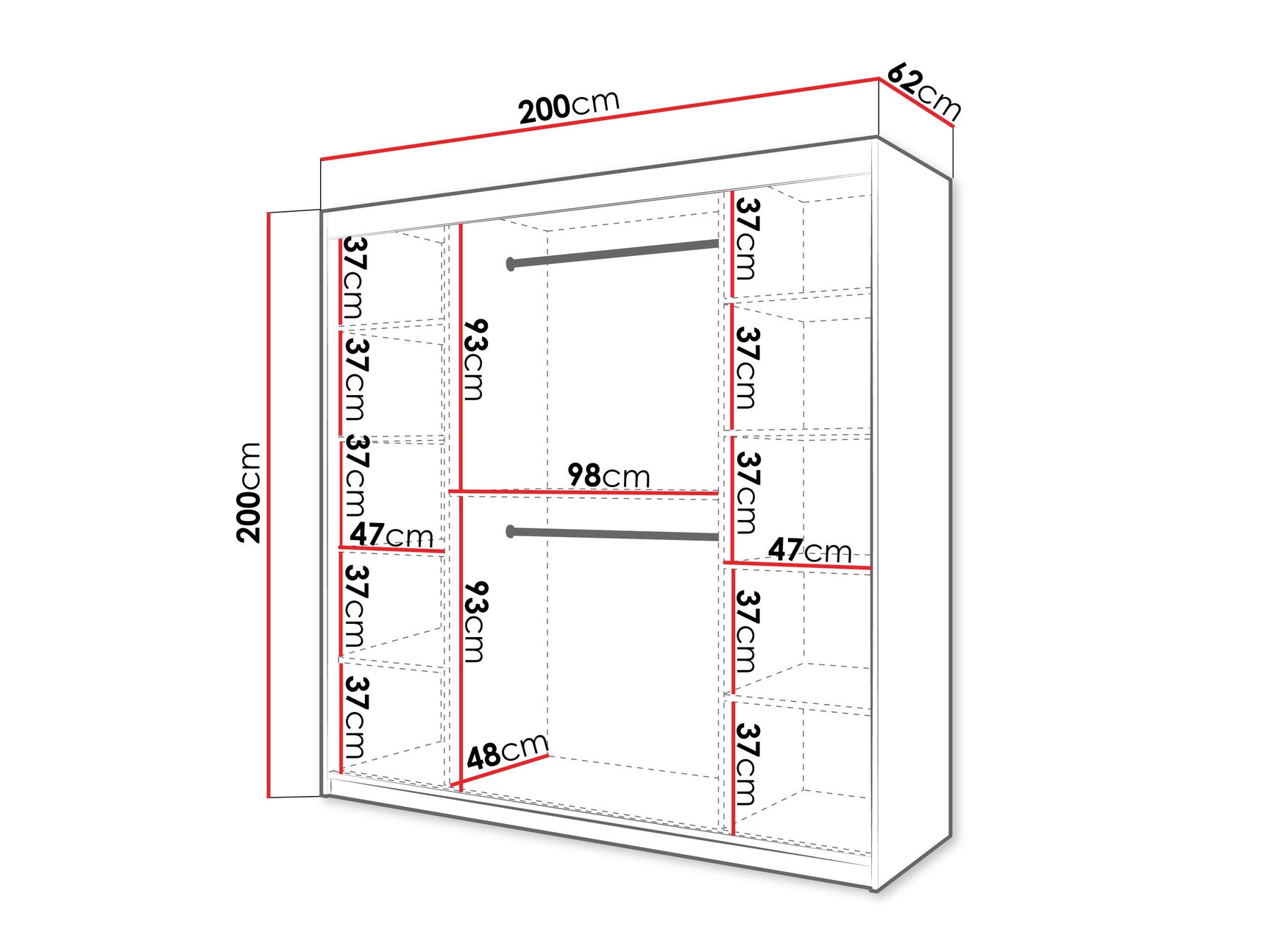 Garderobeskab Hartford 578