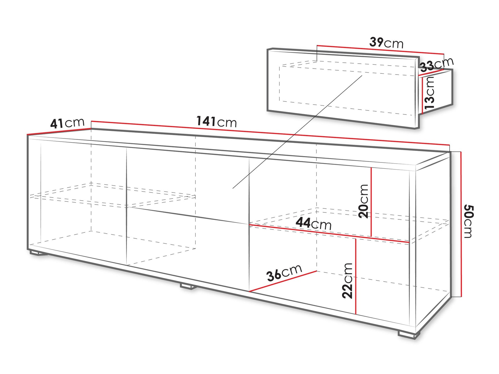TV-bord Comfivo Fersoe 109