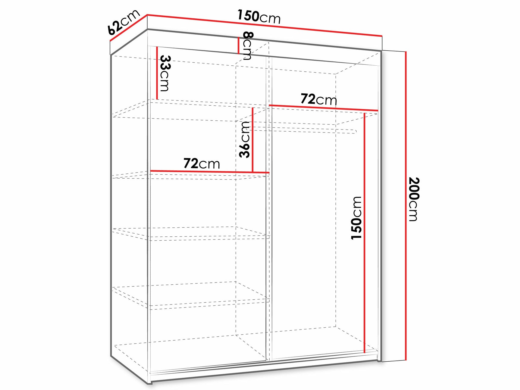 Garderobeskab Dover 110 4222949