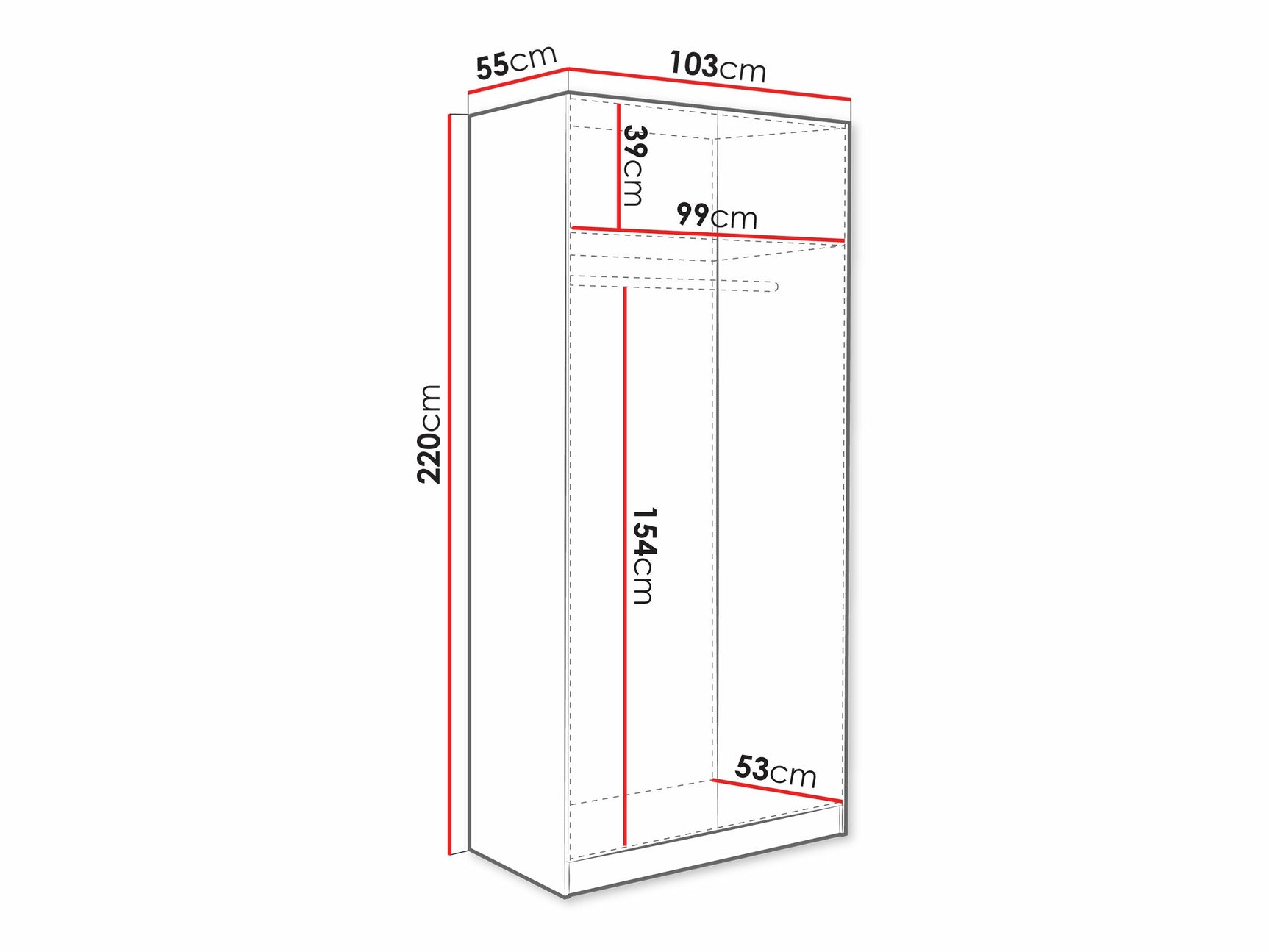 Garderobeskab Lunole 113