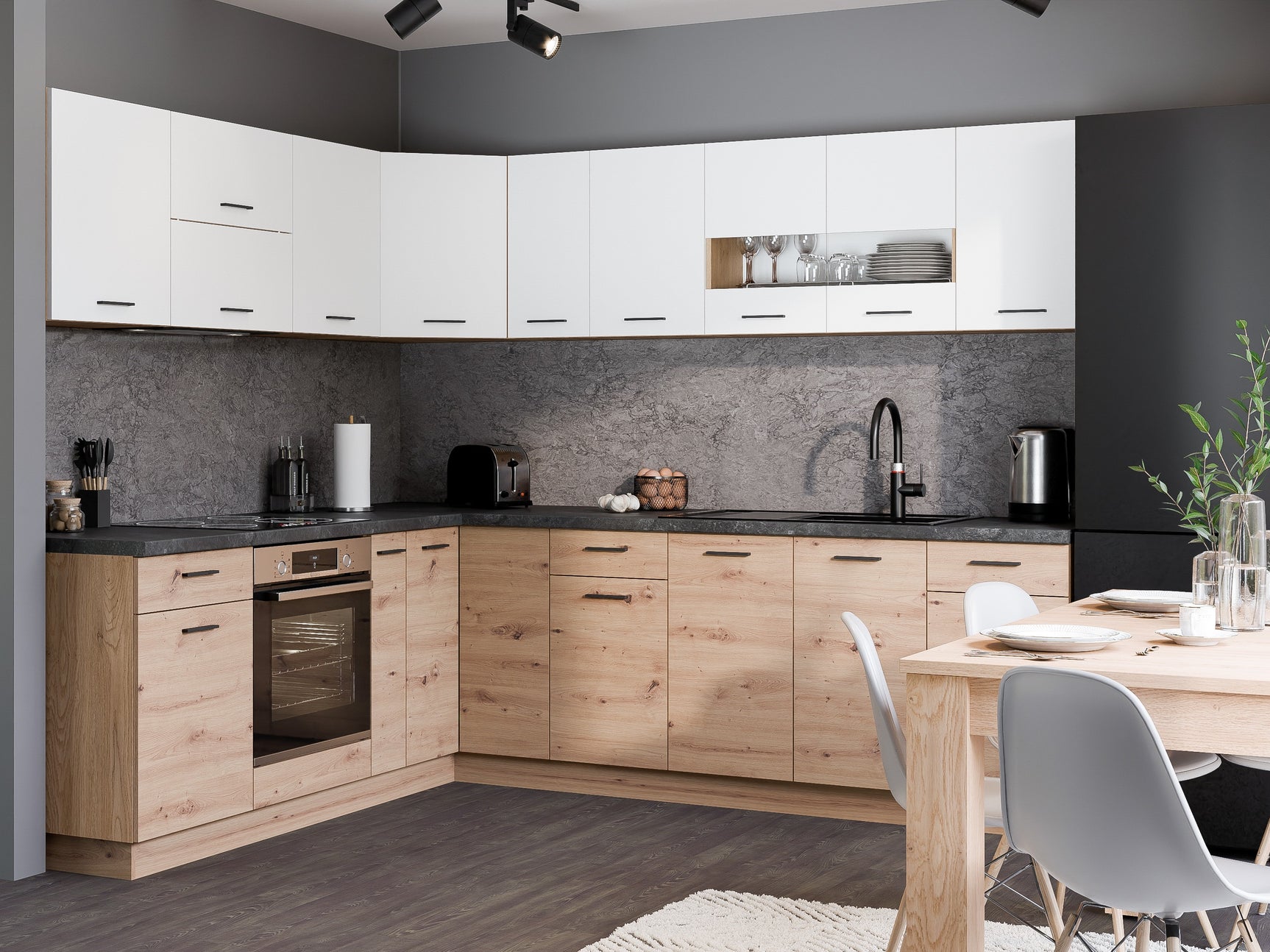 Modulært hjørnevægskab Ati 163