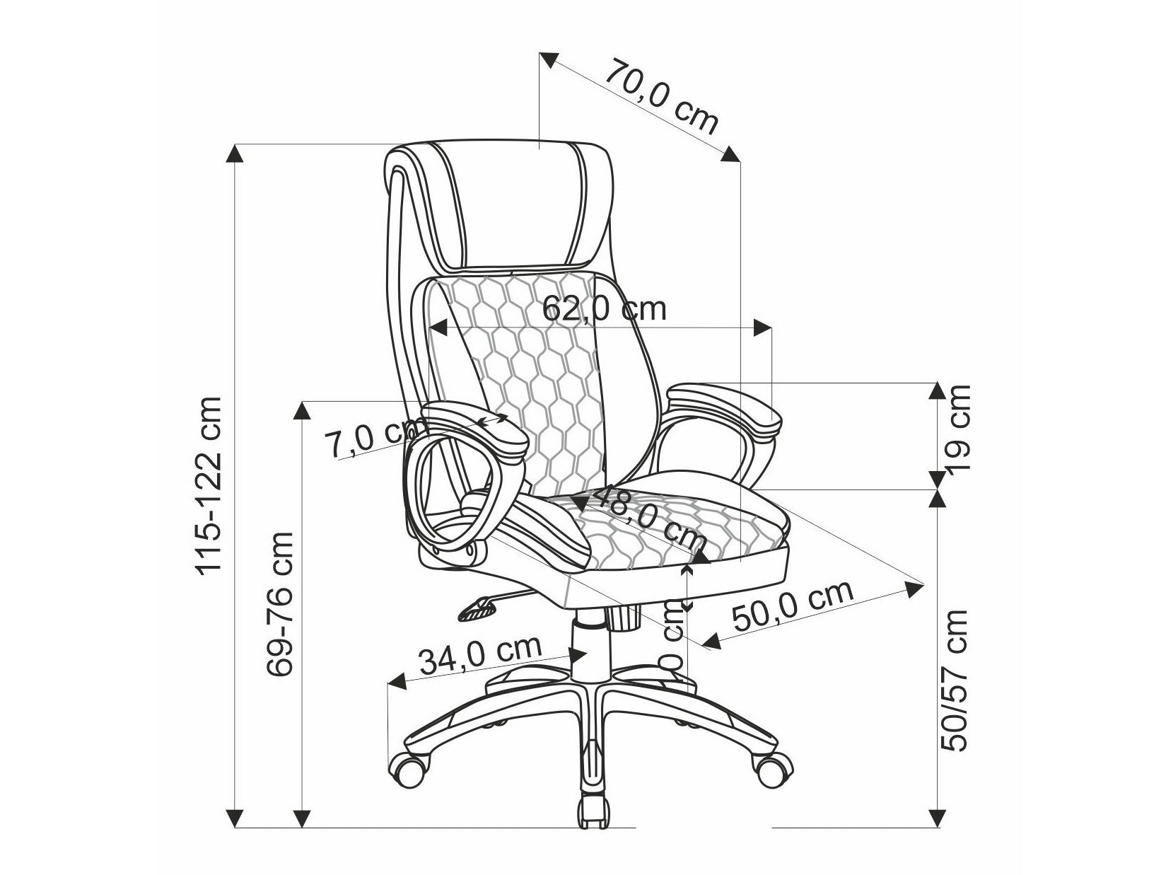 Kontorstol Houston 1608 4236251