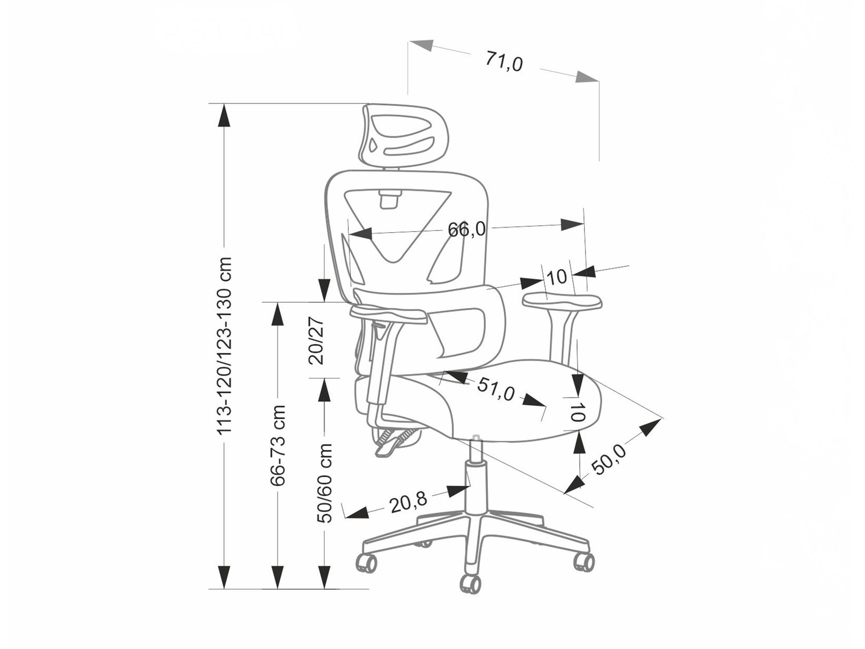Kontorstol Houston 1903 4236299