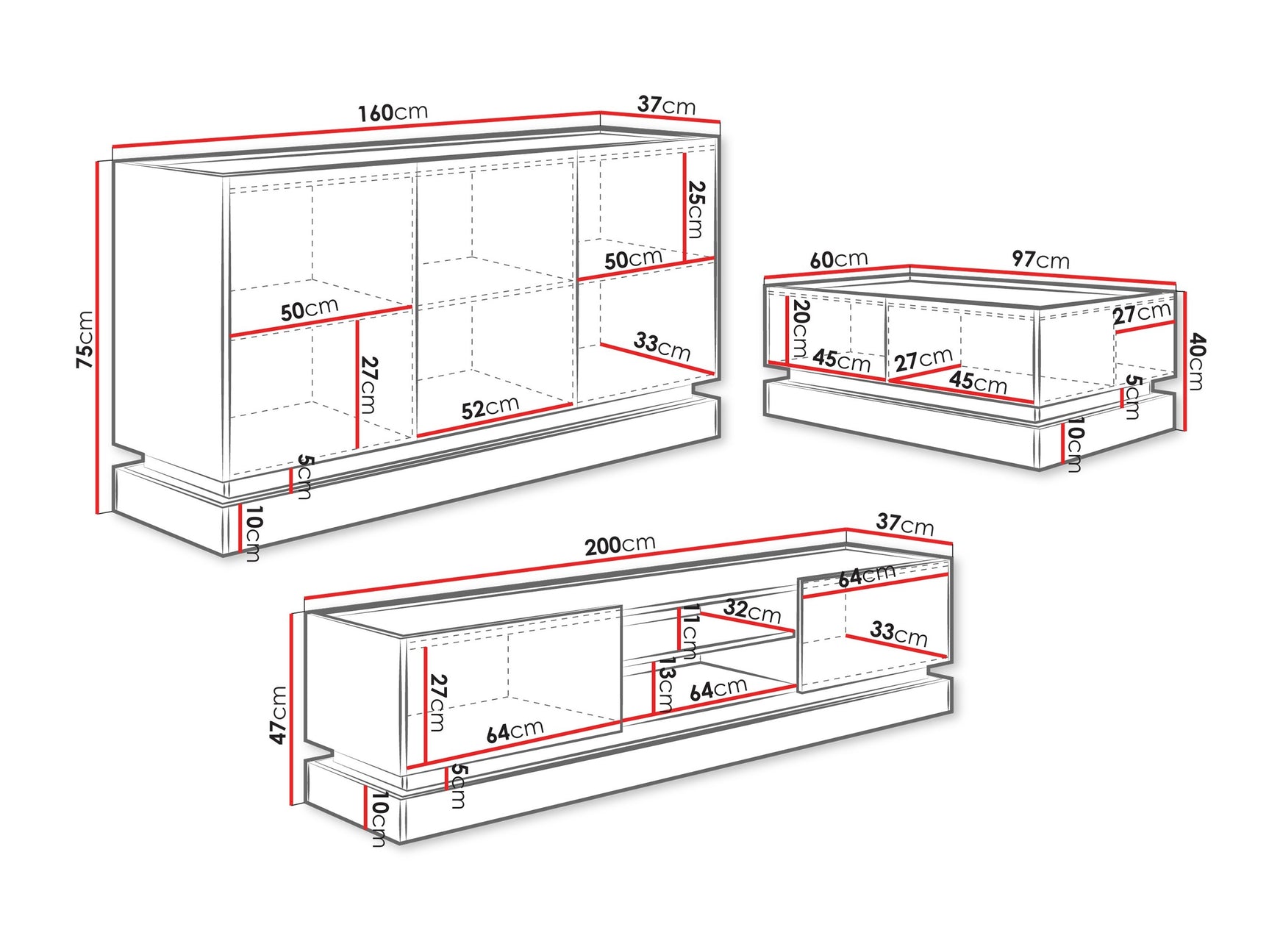 Stuemøbler-sæt Comfivo Dalvenu 104