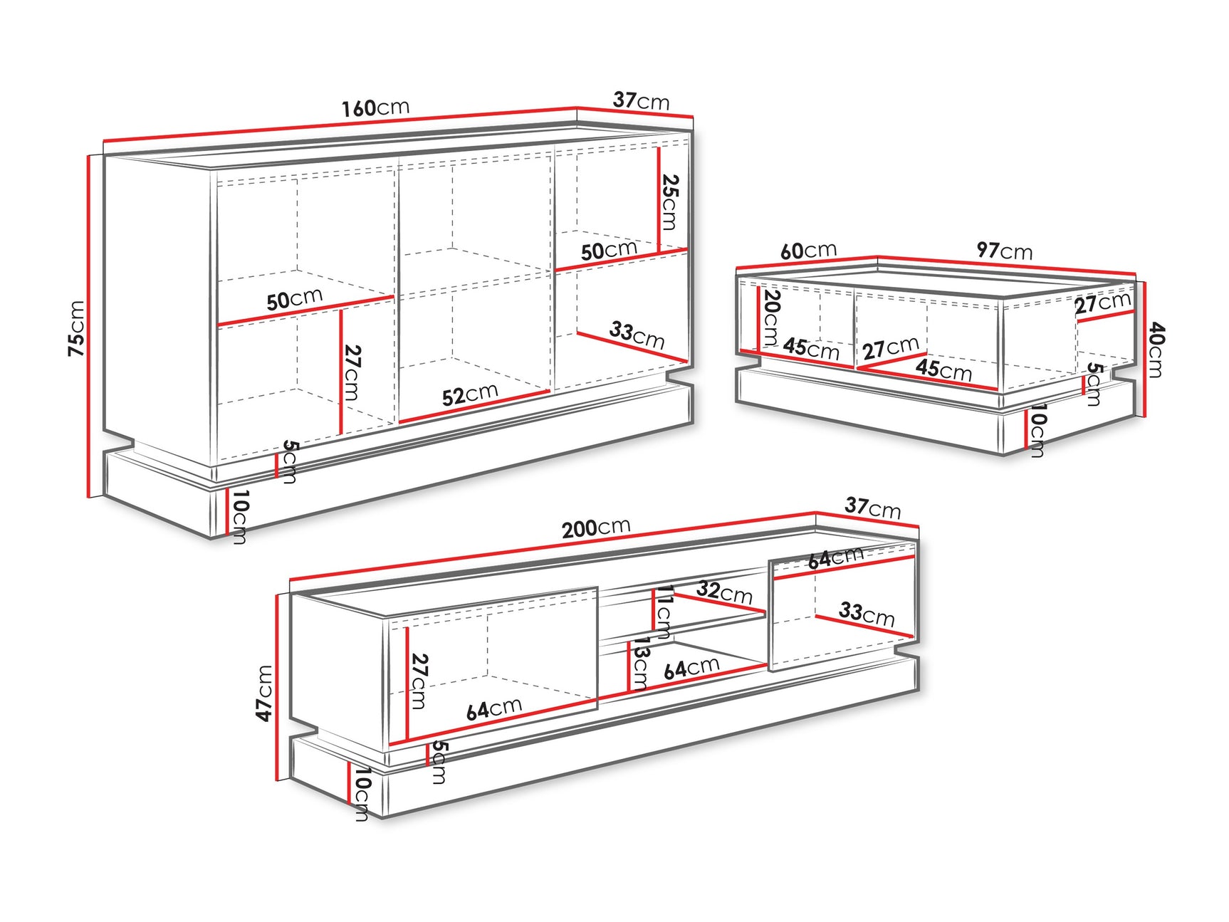 Stuemøbler-sæt Comfivo Dalvenu 104