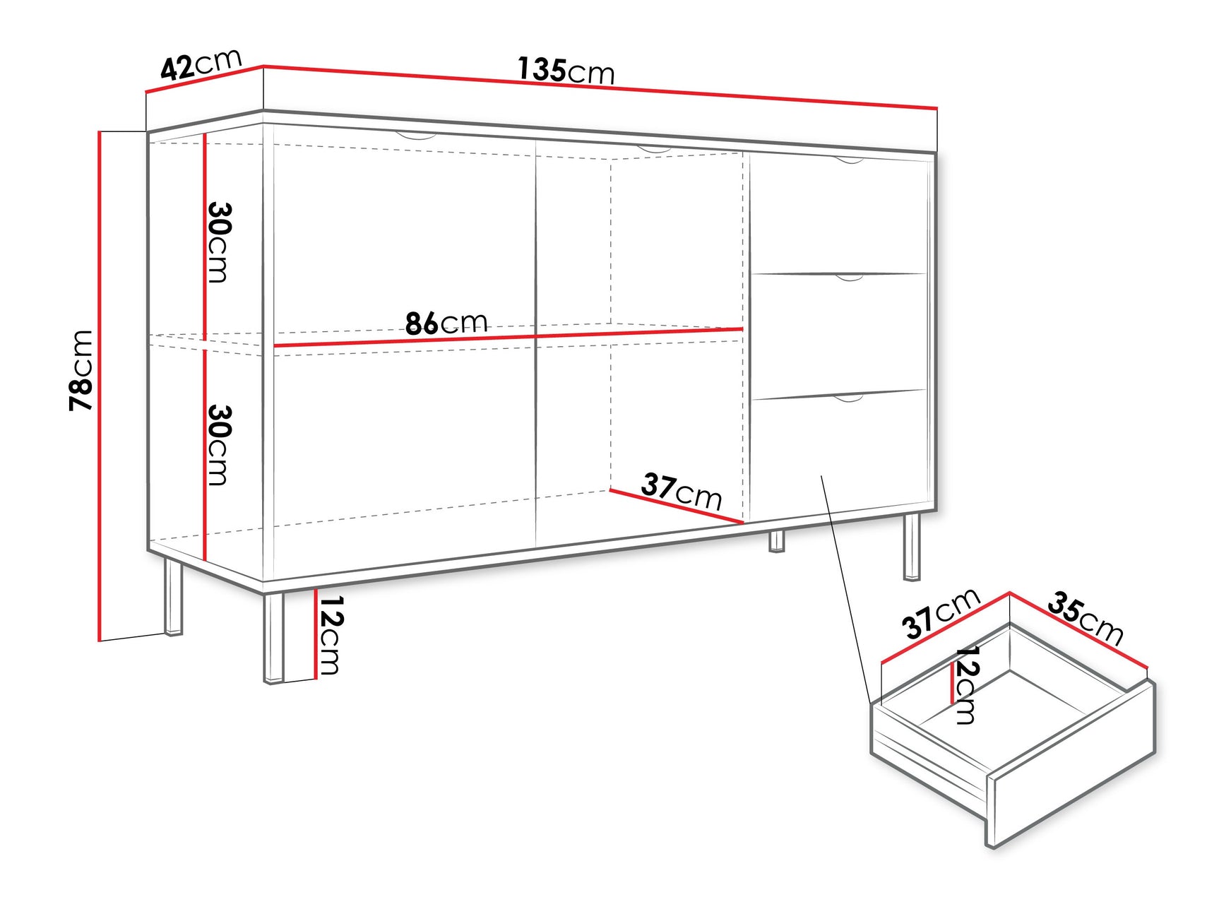Kommode Comfivo Elblare 101